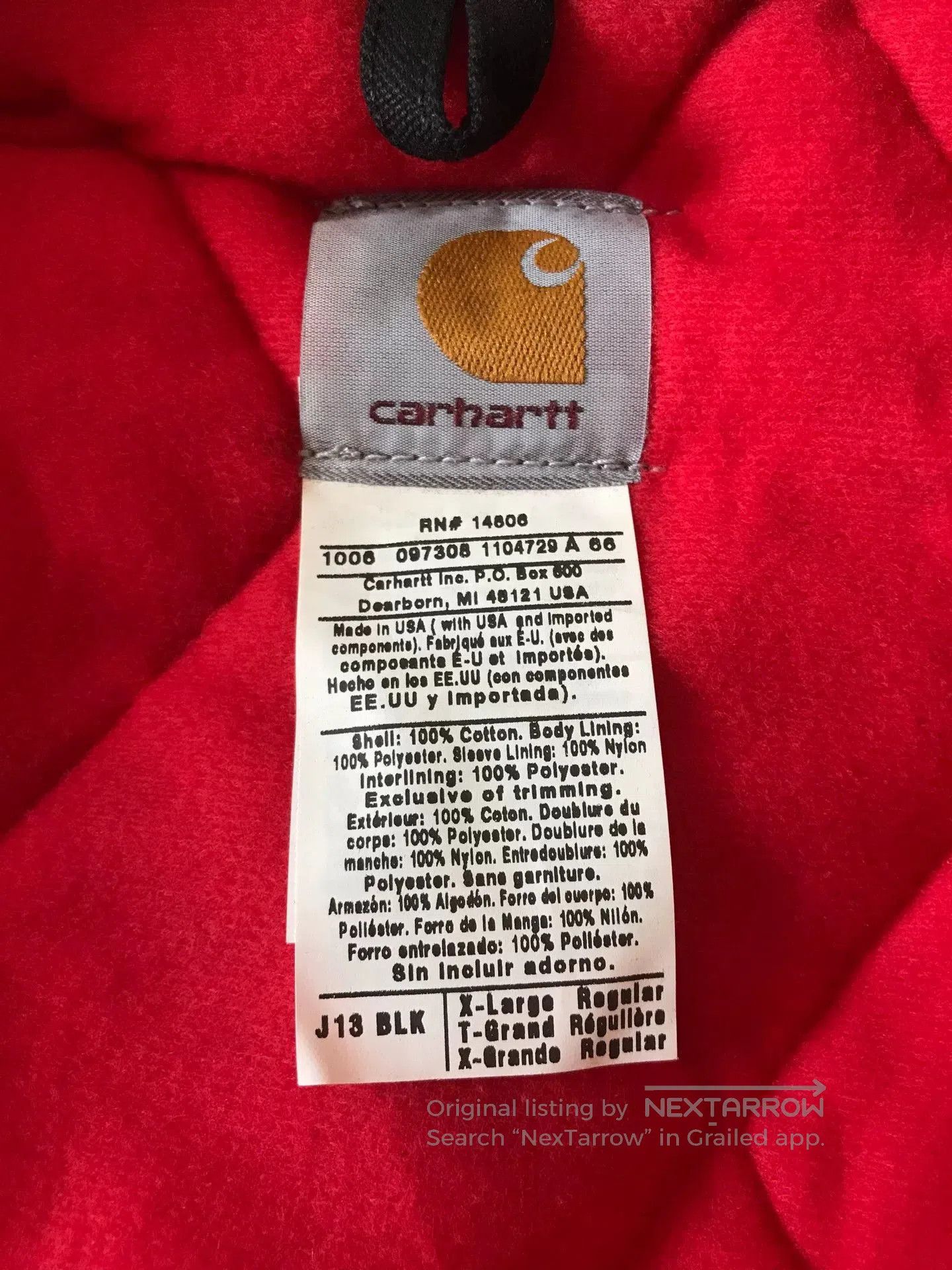 Carhartt Carhartt J13 Santa Fe Canvas Work Jacket. Size US XL / EU 56 / 4 - 9 Thumbnail