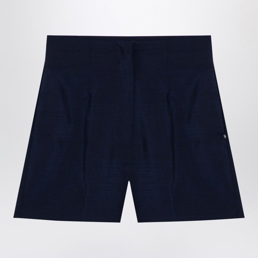 Sportmax o1d2blof1024 Shorts in Navy Blue Size 28" / US 6 / IT 42 - 1 Thumbnail
