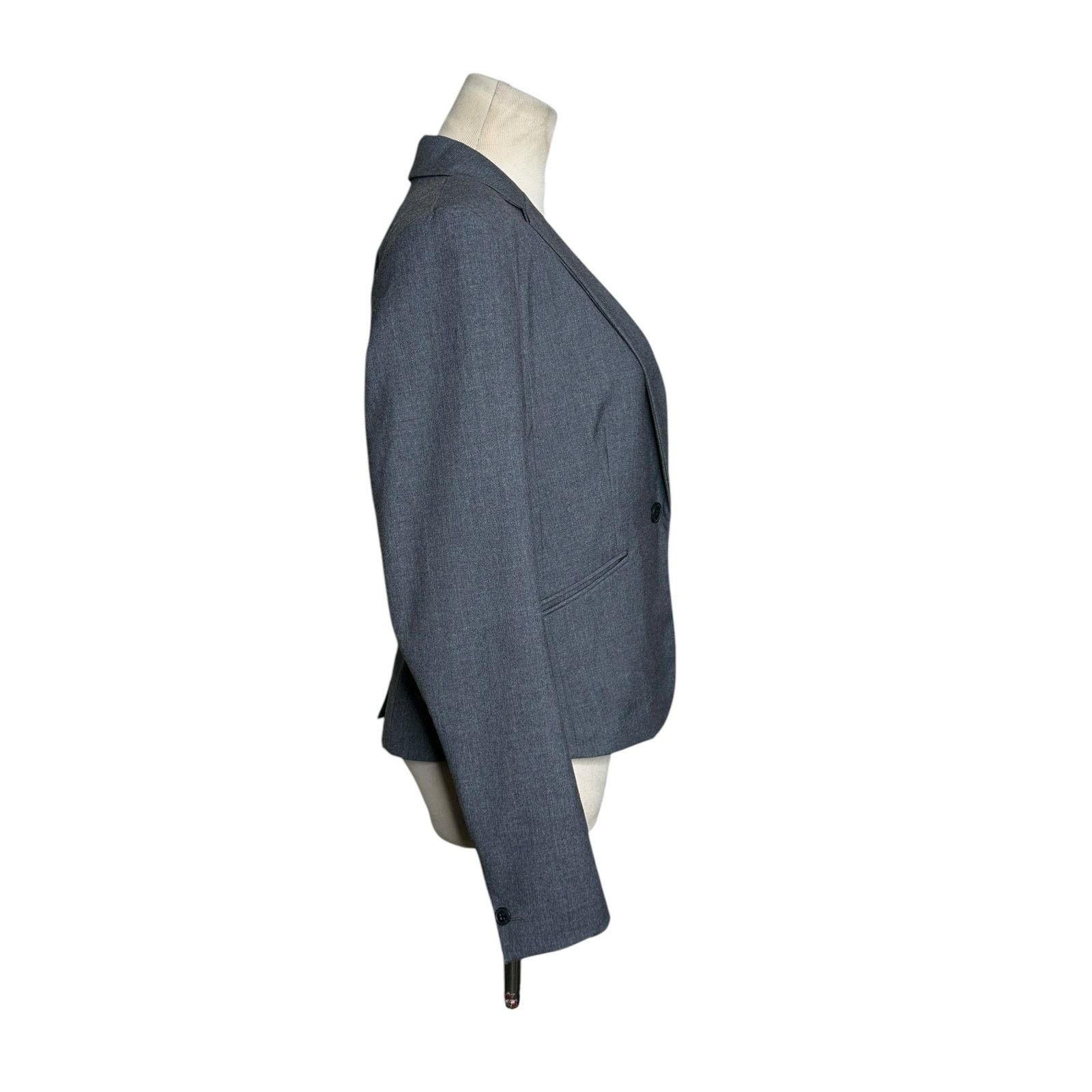 H&M H&M gray single button long sleeves blazer size 8 Size M / US 6-8 / IT 42-44 - 8 Thumbnail