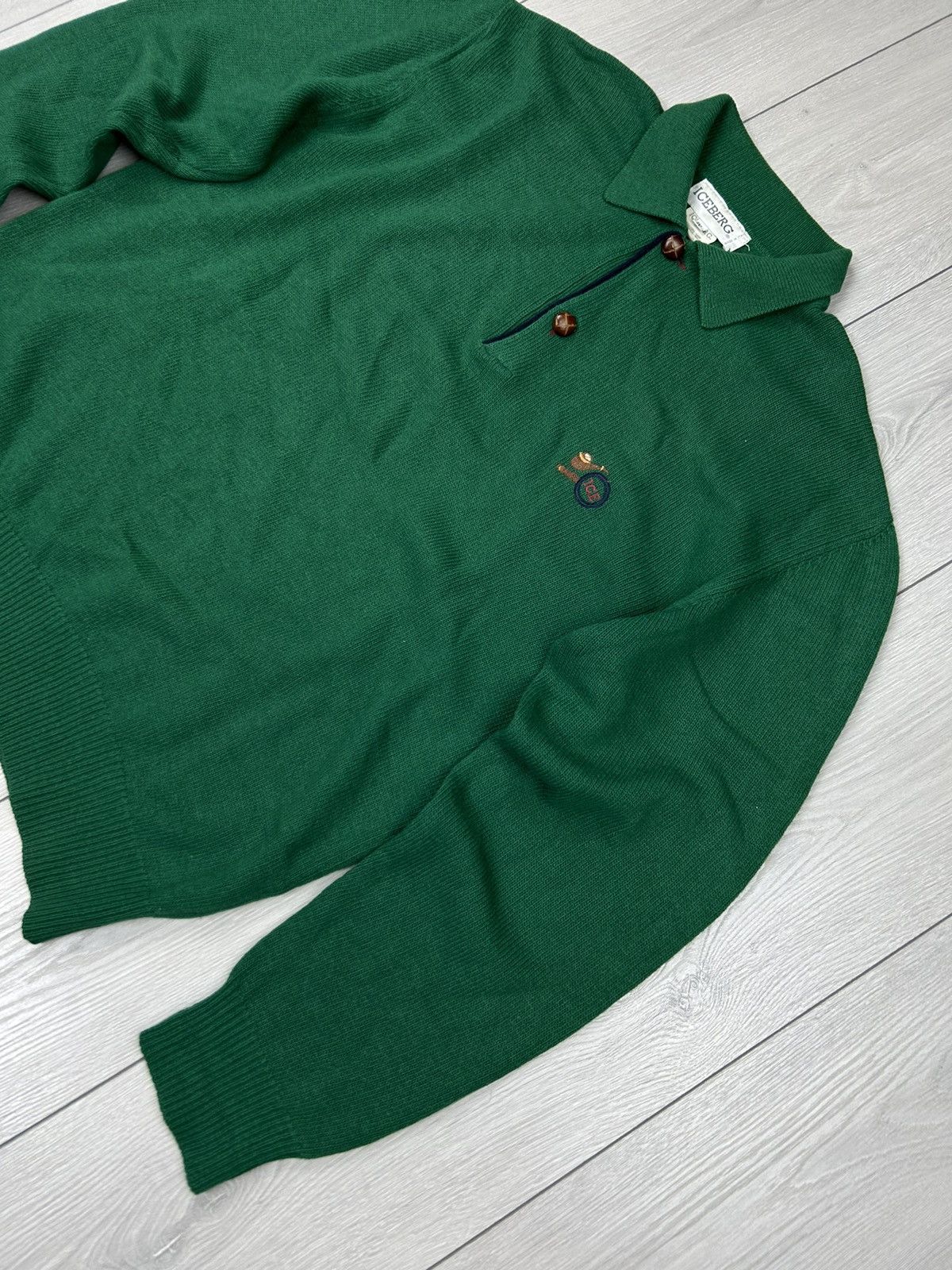 Iceberg × Vintage Iceberg Vintage Wool Sweater size XL Size US XL / EU 56 / 4 - 2 Thumbnail