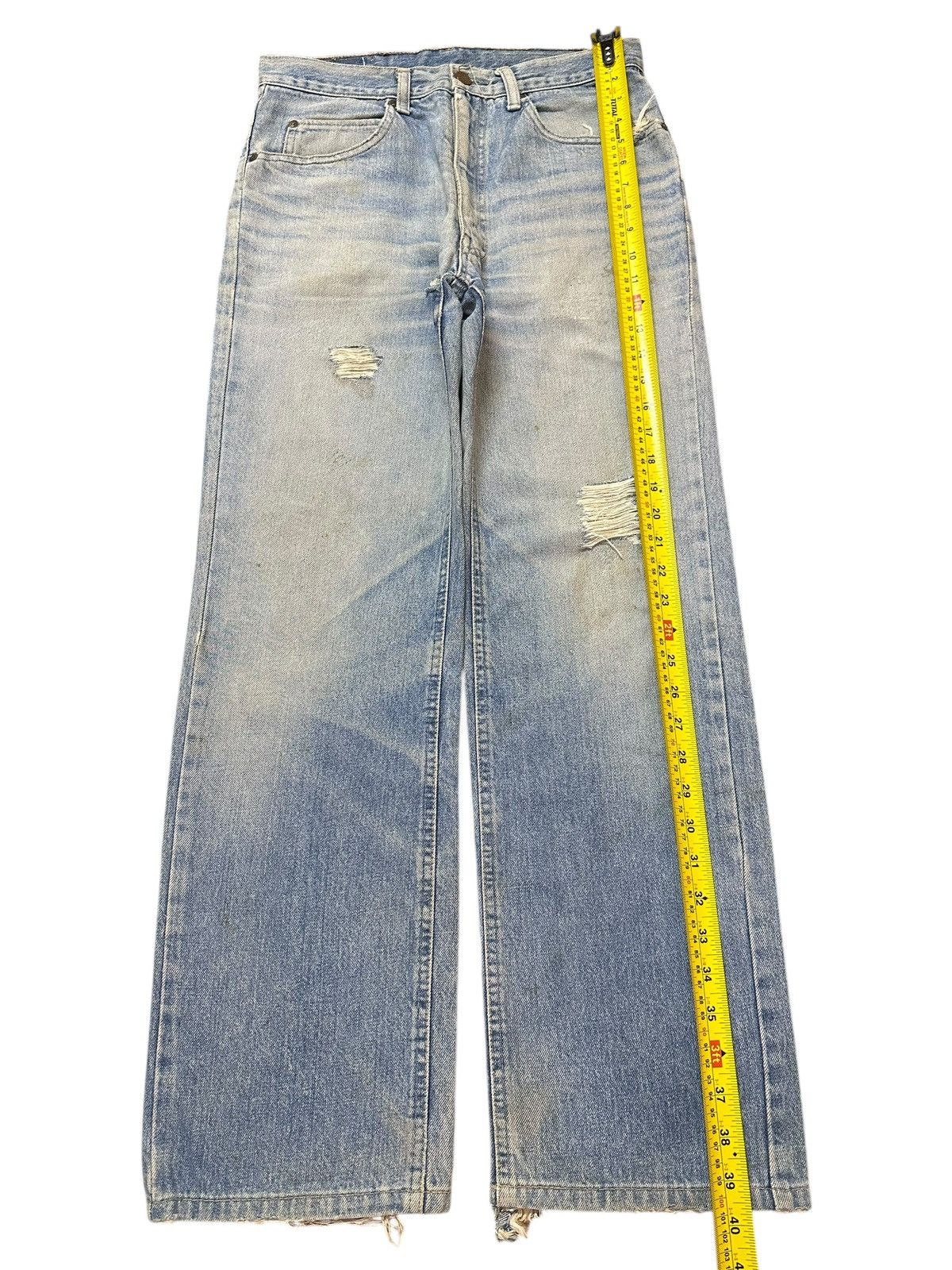 Big John Vintage Big John Blue Wash Faded Distressed Style Jeans Size US 29 - 11 Thumbnail