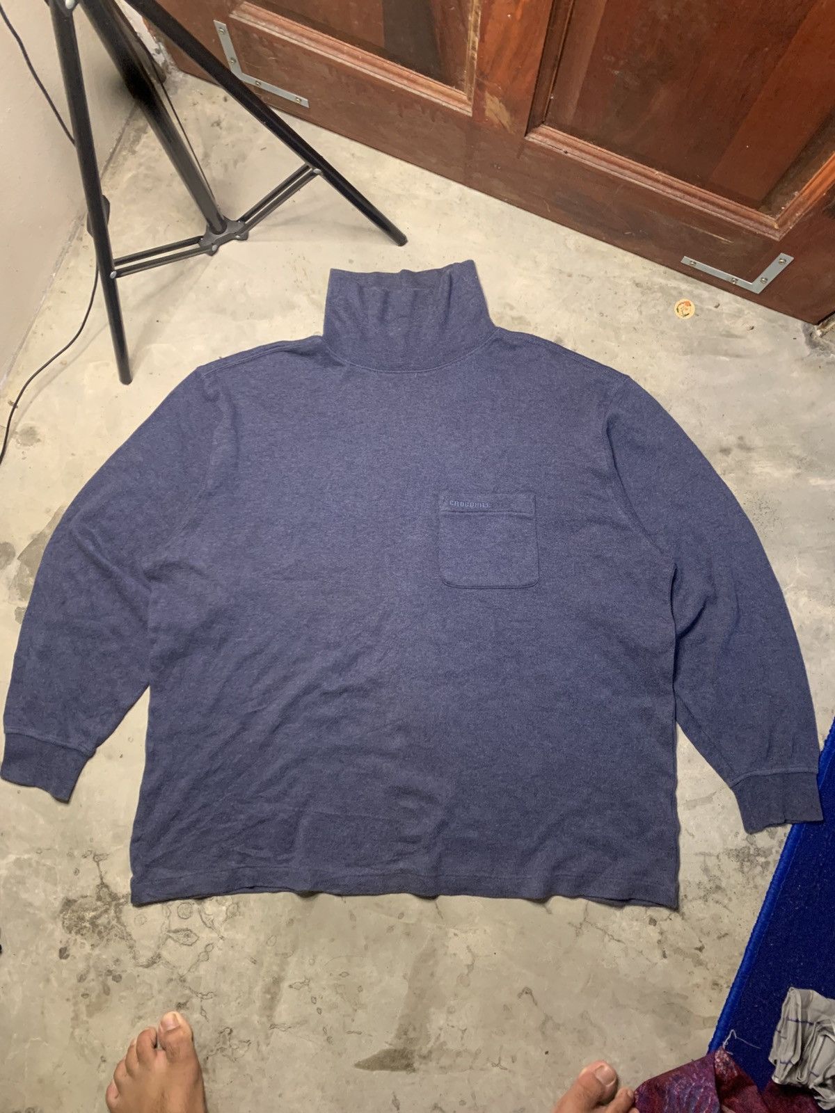 Lacoste Crocodile Spell-out Oversize Turtleneck Sweatshirt Size US XL / EU 56 / 4 - 1 Thumbnail