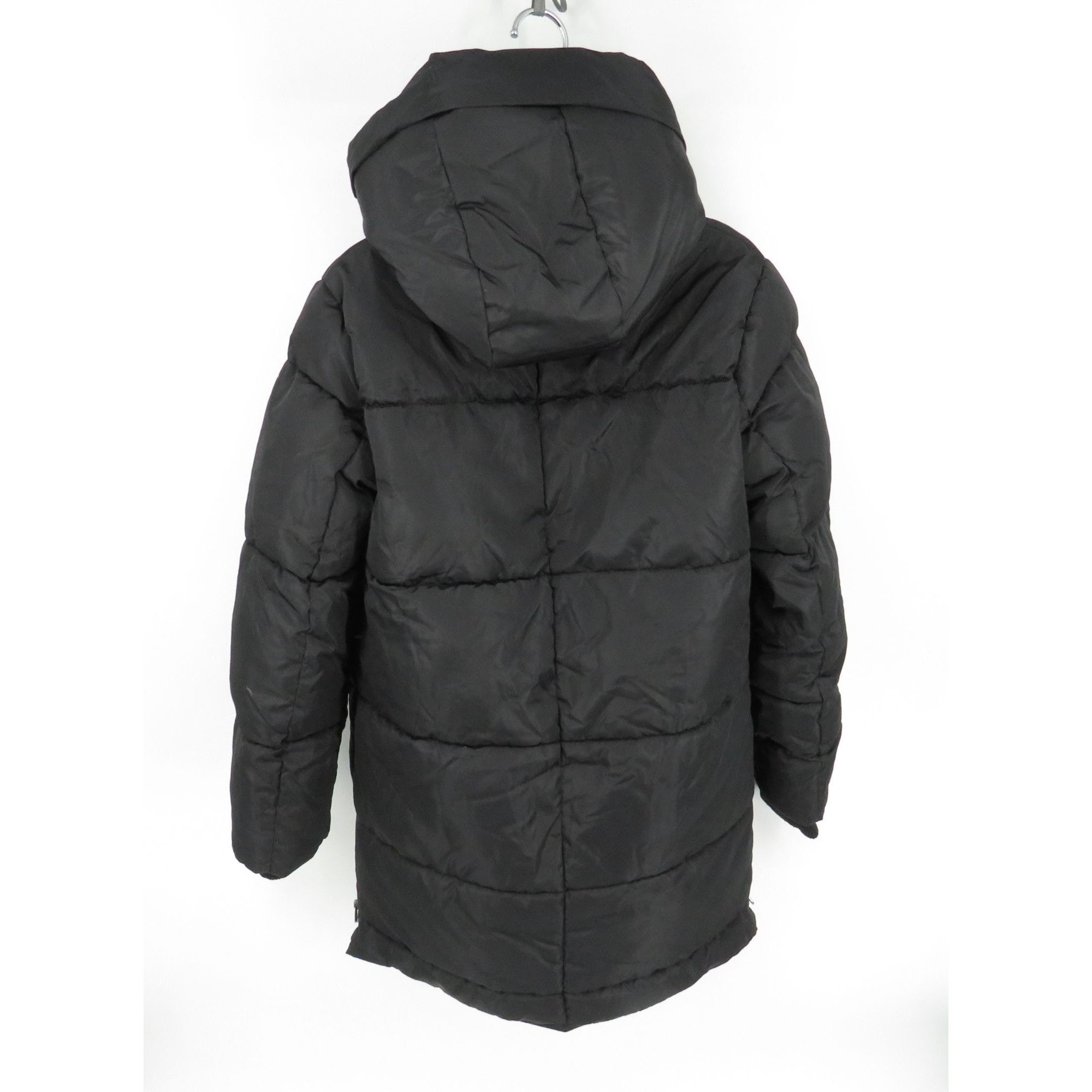 Steve Madden Steve Madden Small Black Quilted Hooded Jacket Multiple Pock Size S / US 4 / IT 40 - 6 Thumbnail