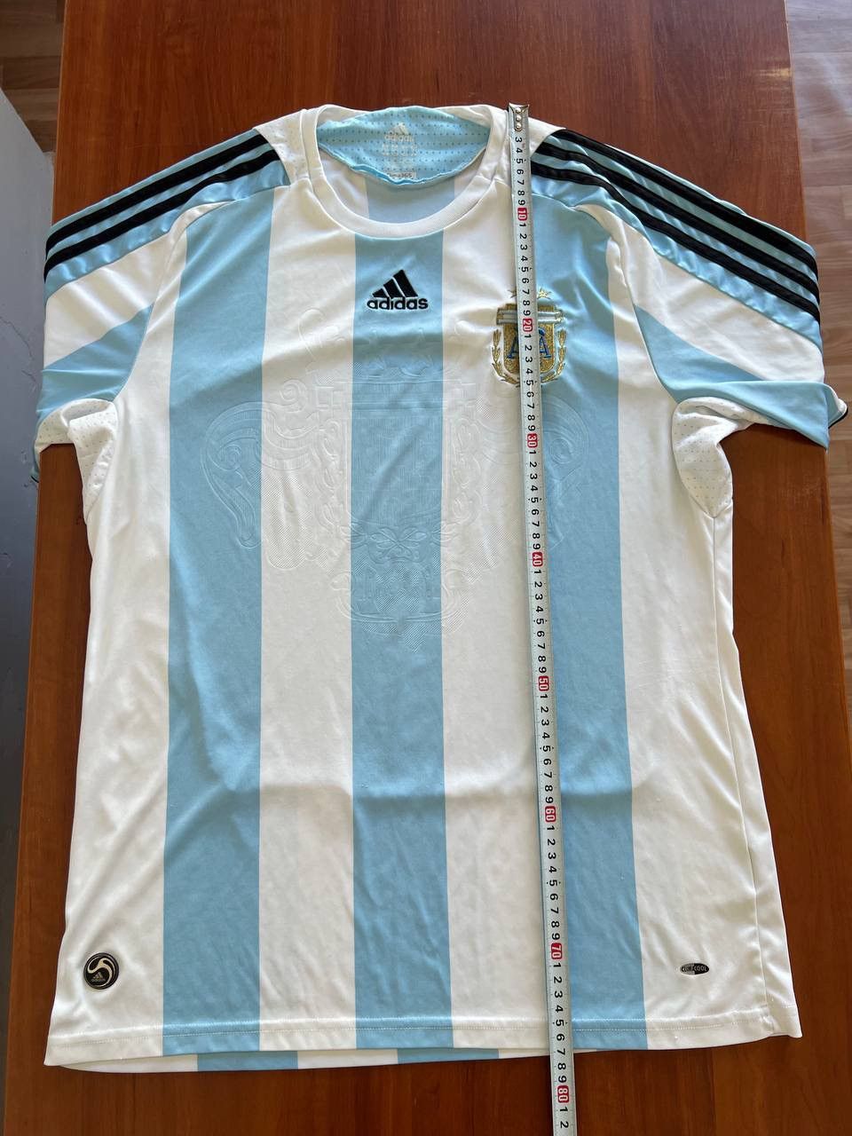 Adidas 2007/2009 ARGENTINA TEAM SOCCER JERSEY FOOTBALL SHIRT ADIDAS Size US XL / EU 56 / 4 - 16 Thumbnail