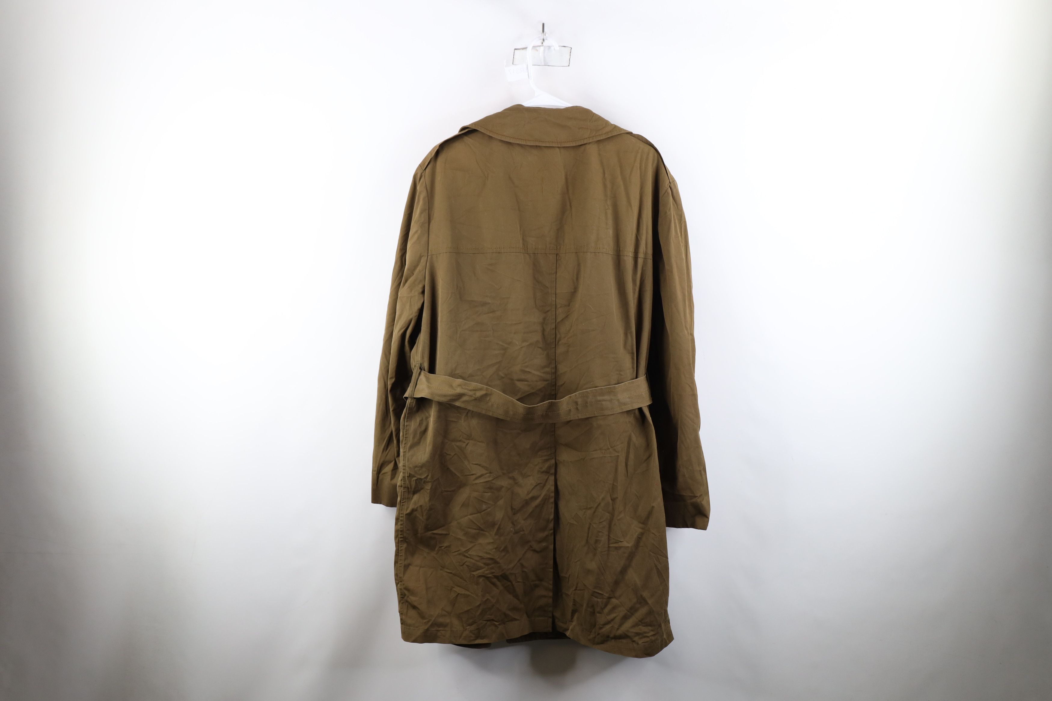Vintage Vintage 70s Streetwear Cloth Belted Trench Coat Jacket Size US XL / EU 56 / 4 - 14 Thumbnail