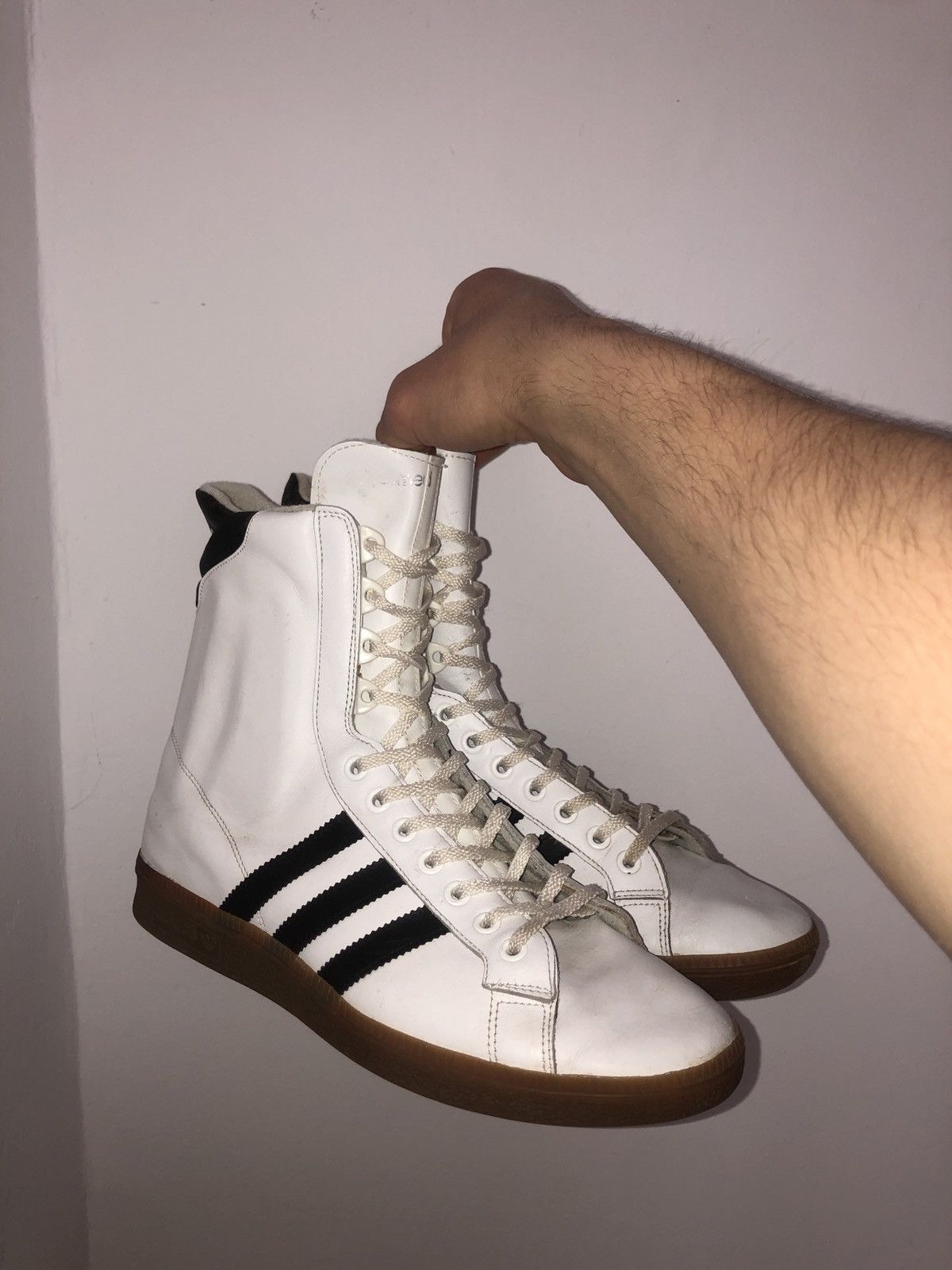 Adidas Adidas Adipromed Leather Hi Top Sneakers Vintage 90 s Grailed