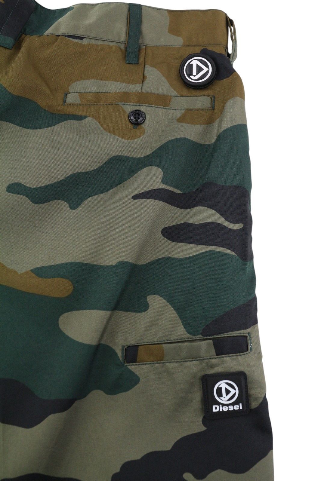 Diesel P-Berti-Camu Men Shorts W32 Chino Camouflage 41339 Size US 32 / EU 48 - 5 Thumbnail