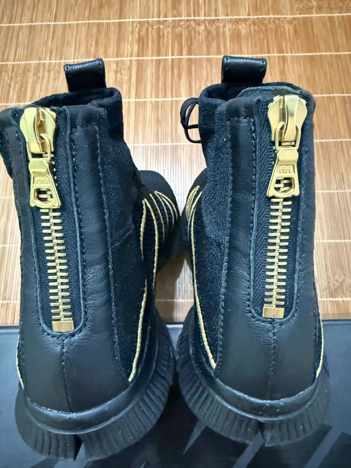 Nike Nike Free Flyknit Mercurial x Balmain Black/Gold 41 (fits 40/40.5) Size US 8 / EU 41 - 5 Thumbnail