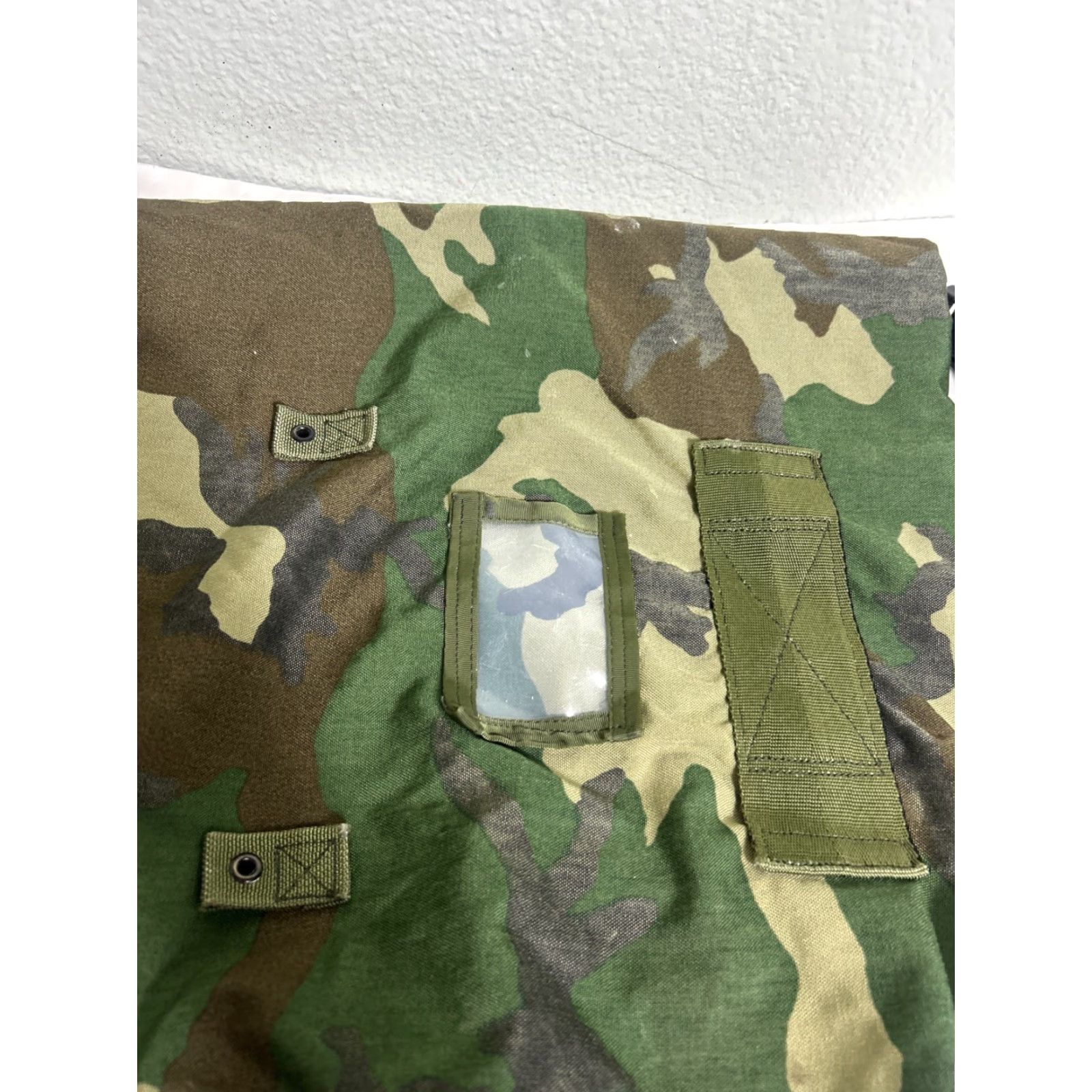 Vintage Unbranded Camo Rucksack Fold over Hook Loop 25x8x6 Size ONE SIZE - 3 Thumbnail
