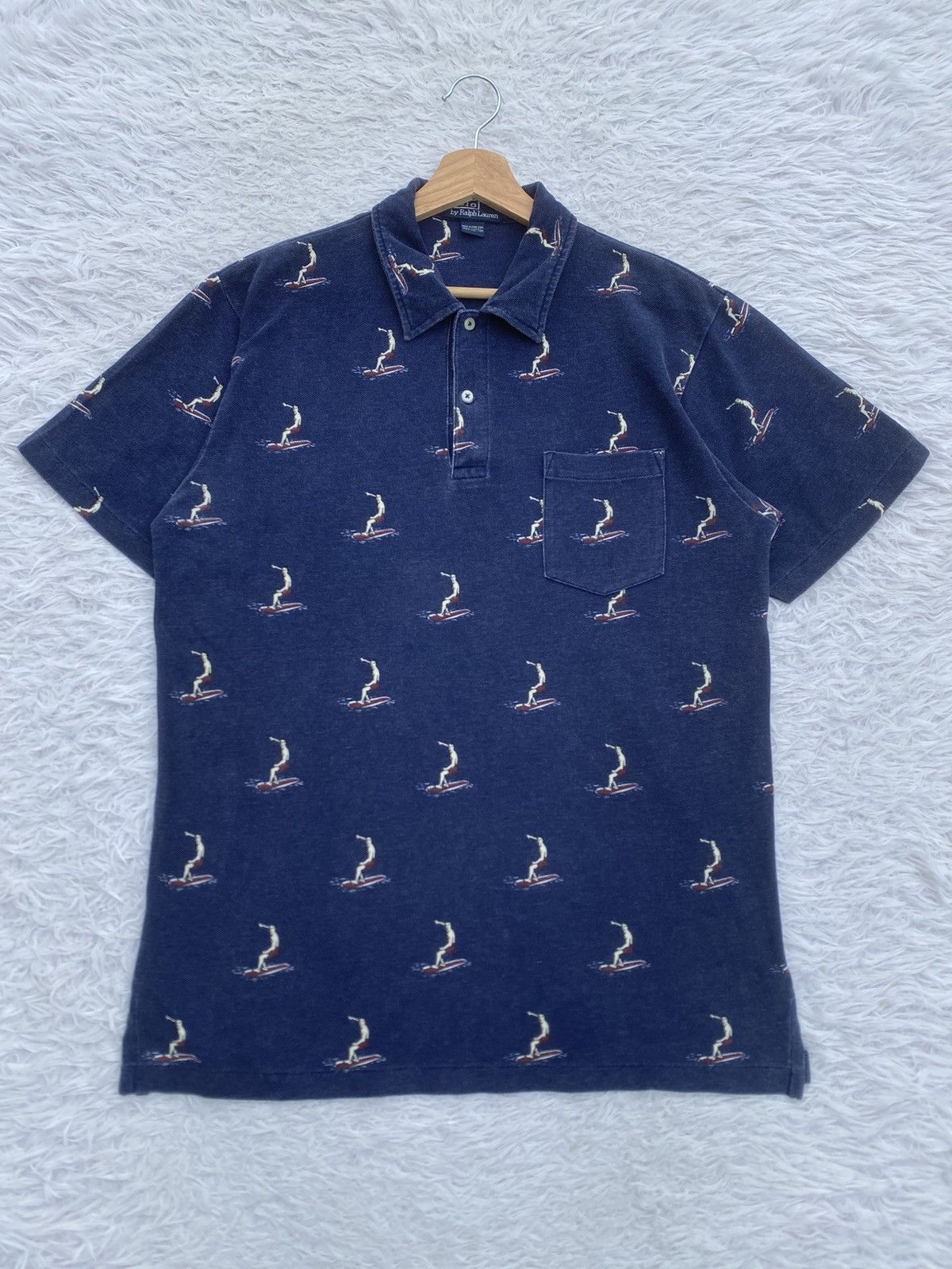 Polo Ralph Lauren Rare Vintage 1999 Polo Ralph Lauren Surfer Shirt Size US M / EU 48-50 / 2 - 2 Thumbnail