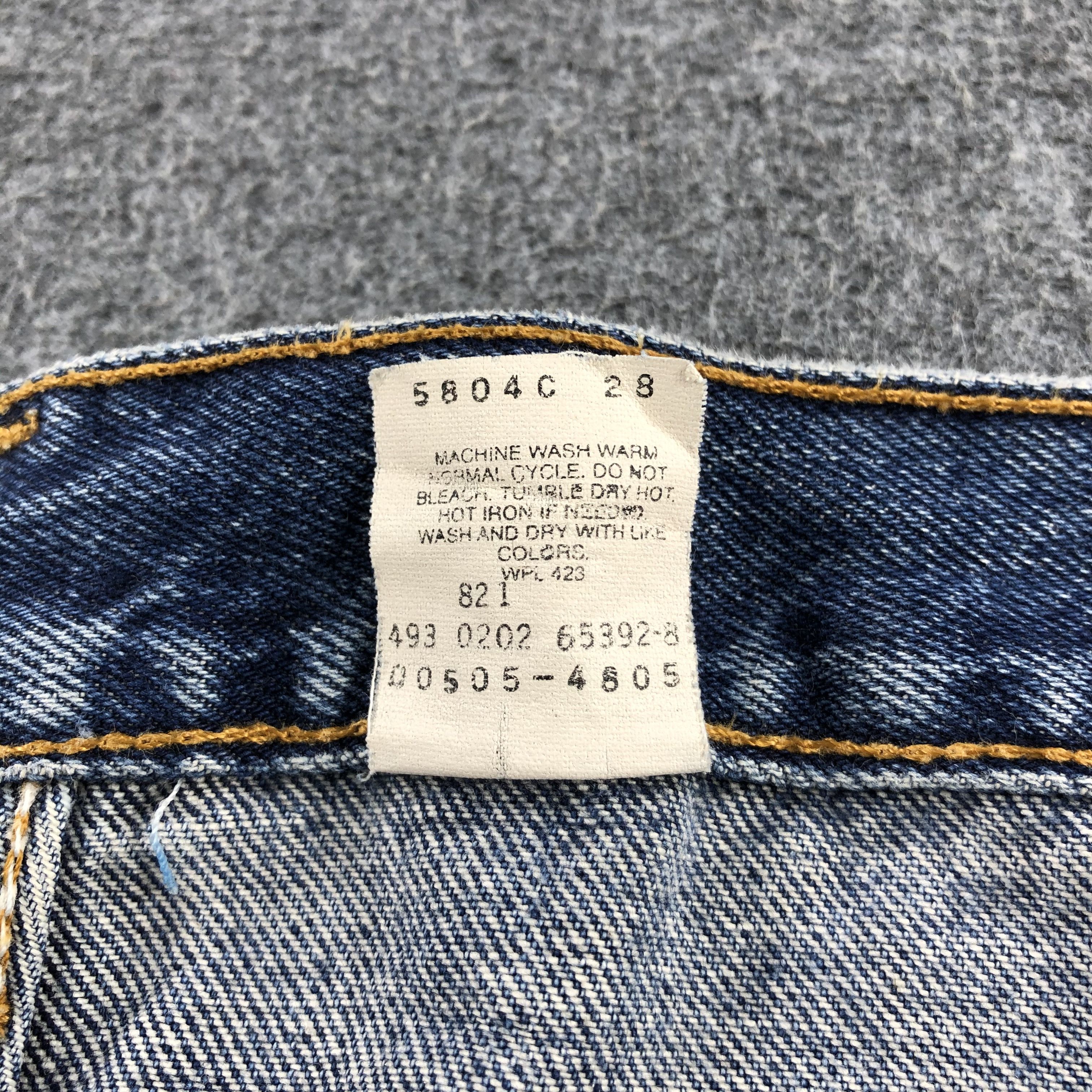 Levi's Vintage 90s Blue Wash Levis 505 Jeans-J2086 Size US 31 - 10 Thumbnail