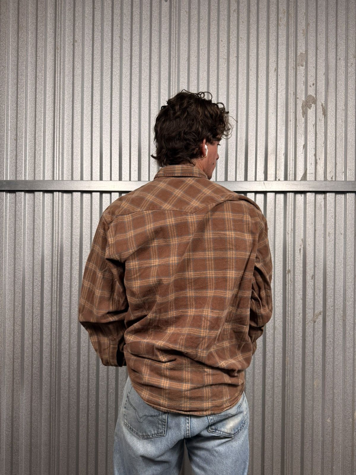 Other 90s Vintage Field In Frost Pearl Snap Brown Western Shirt Size US XL / EU 56 / 4 - 3 Thumbnail