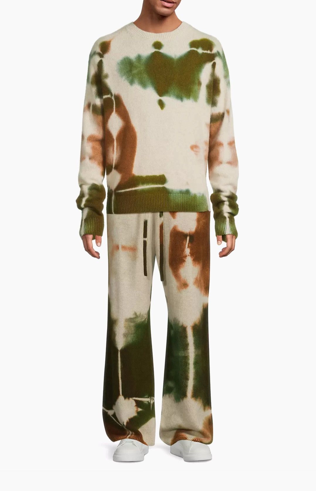 The Elder Statesman $1950 Cashmere Rorschach Tie Dye Lounge Pants Size US 34 / EU 50 - 4 Thumbnail