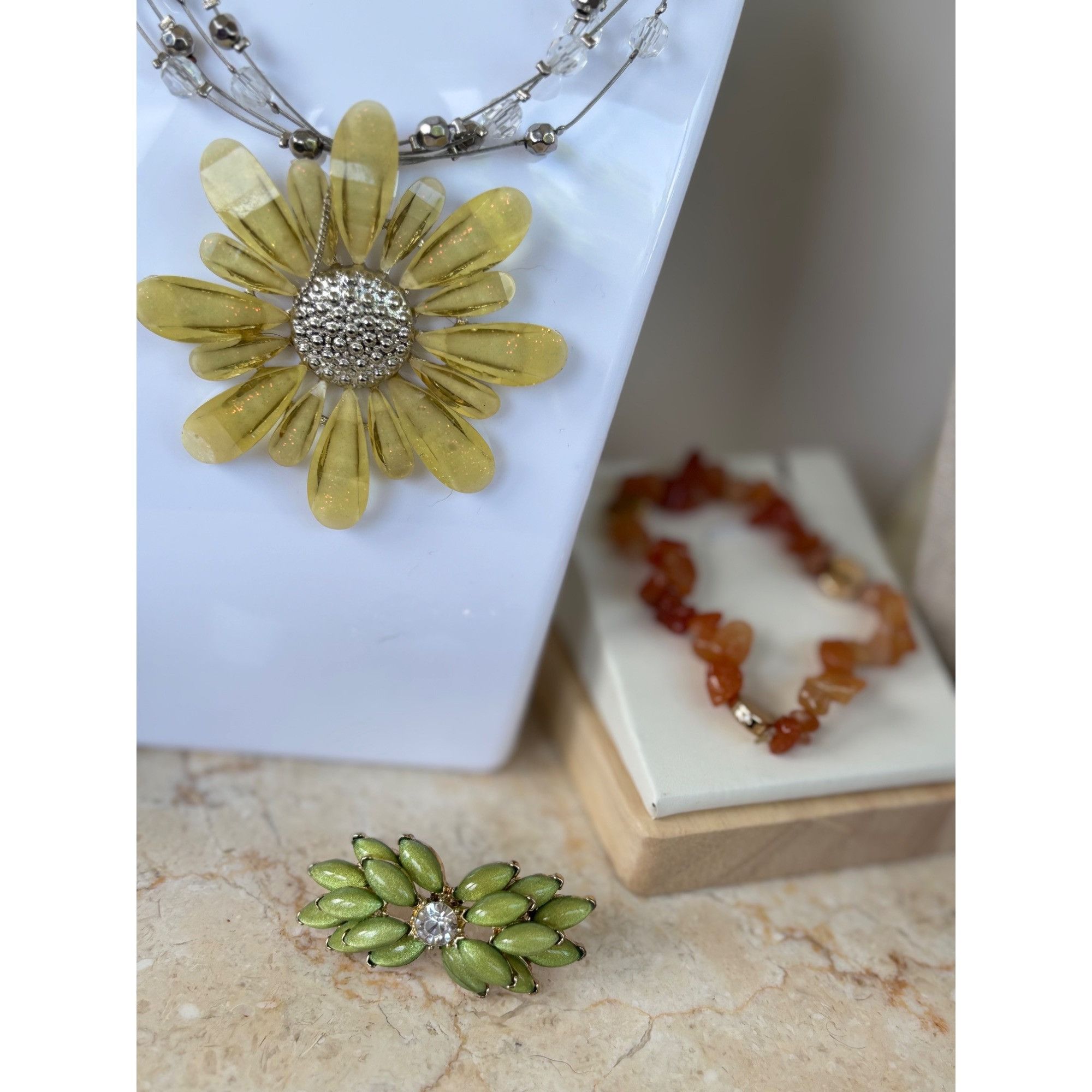 Other Spring/Summer PastelColorful Beaded & Gemstone Statement Ne Size ONE SIZE - 22 Thumbnail