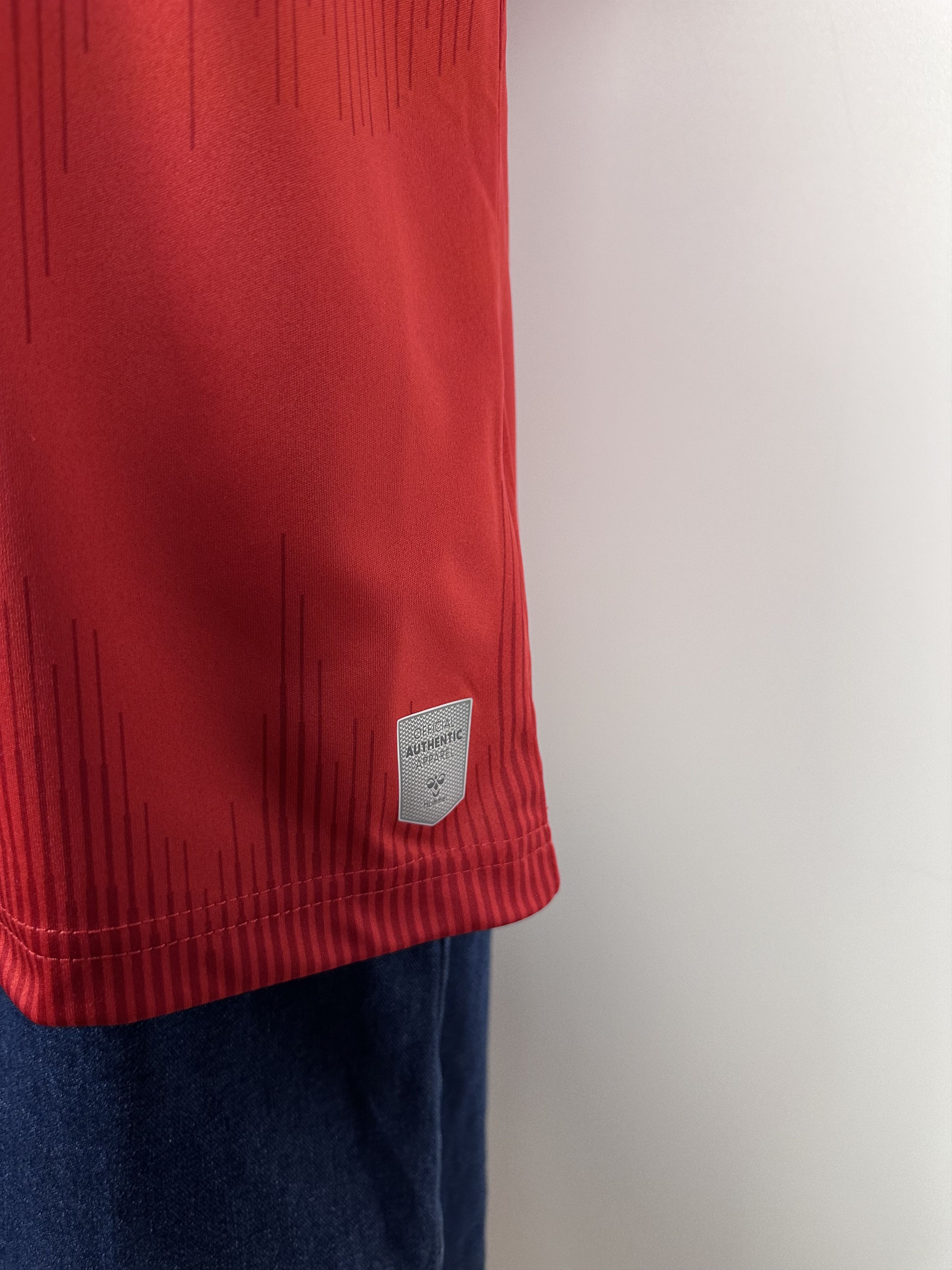 Hummel DENMARK 2021 2022 FOOTBALL SHIRT SOCCER JERSEY #5 MAEHLE Size US L / EU 52-54 / 3 - 10 Thumbnail