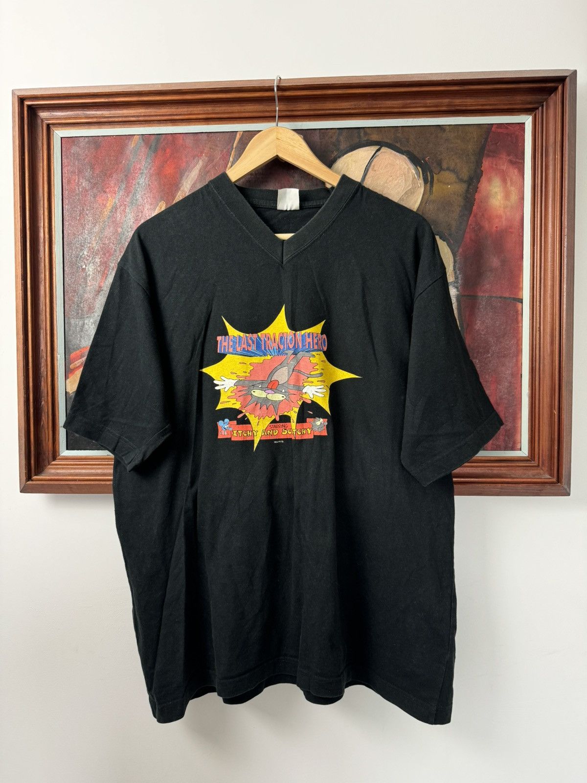 Cartoon Network Vintage 1999 Itchy and Scratchy Movie Cartoon Simpsons Tee Size US L / EU 52-54 / 3 - 1 Thumbnail