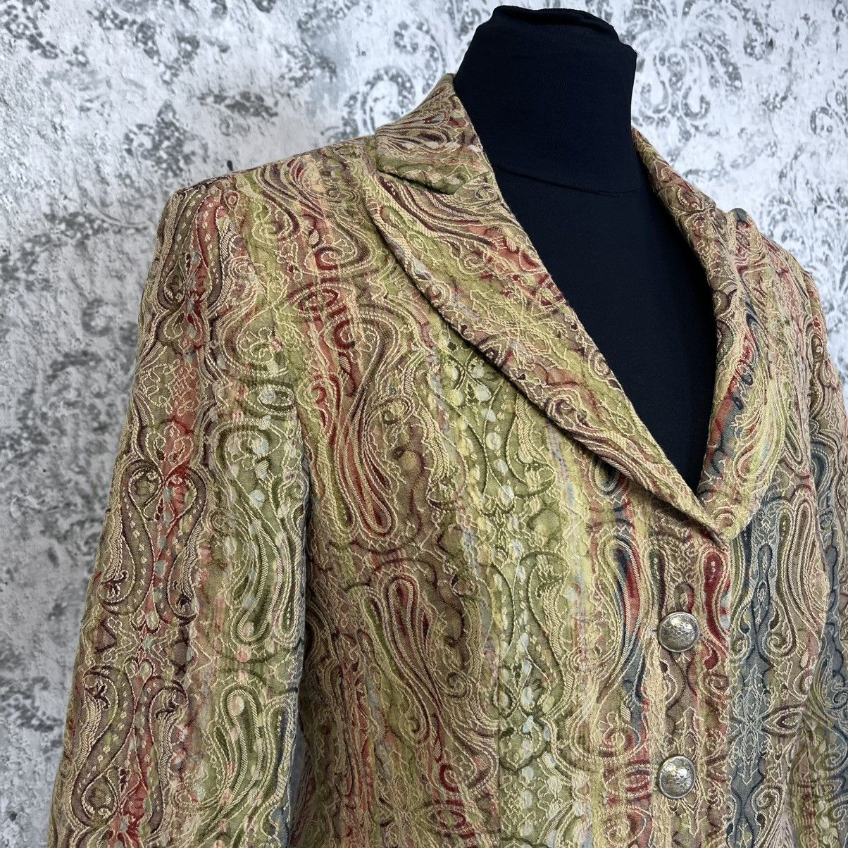 Christian Lacroix × Jean Paul Gaultier × Roberto Cavalli VINTAGE ABSTRACT BLAZER LACROIX JPG CAVALLI STYLE RETRO Size L / US 10 / IT 46 - 5 Thumbnail