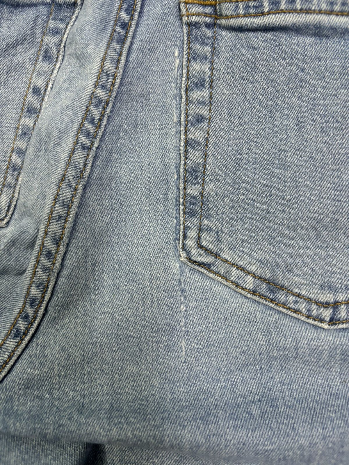 GU × Undercover Japanese Brand GU Blue Washed Flare Bell Bottom Jeans Size US 28 / EU 44 - 17 Thumbnail
