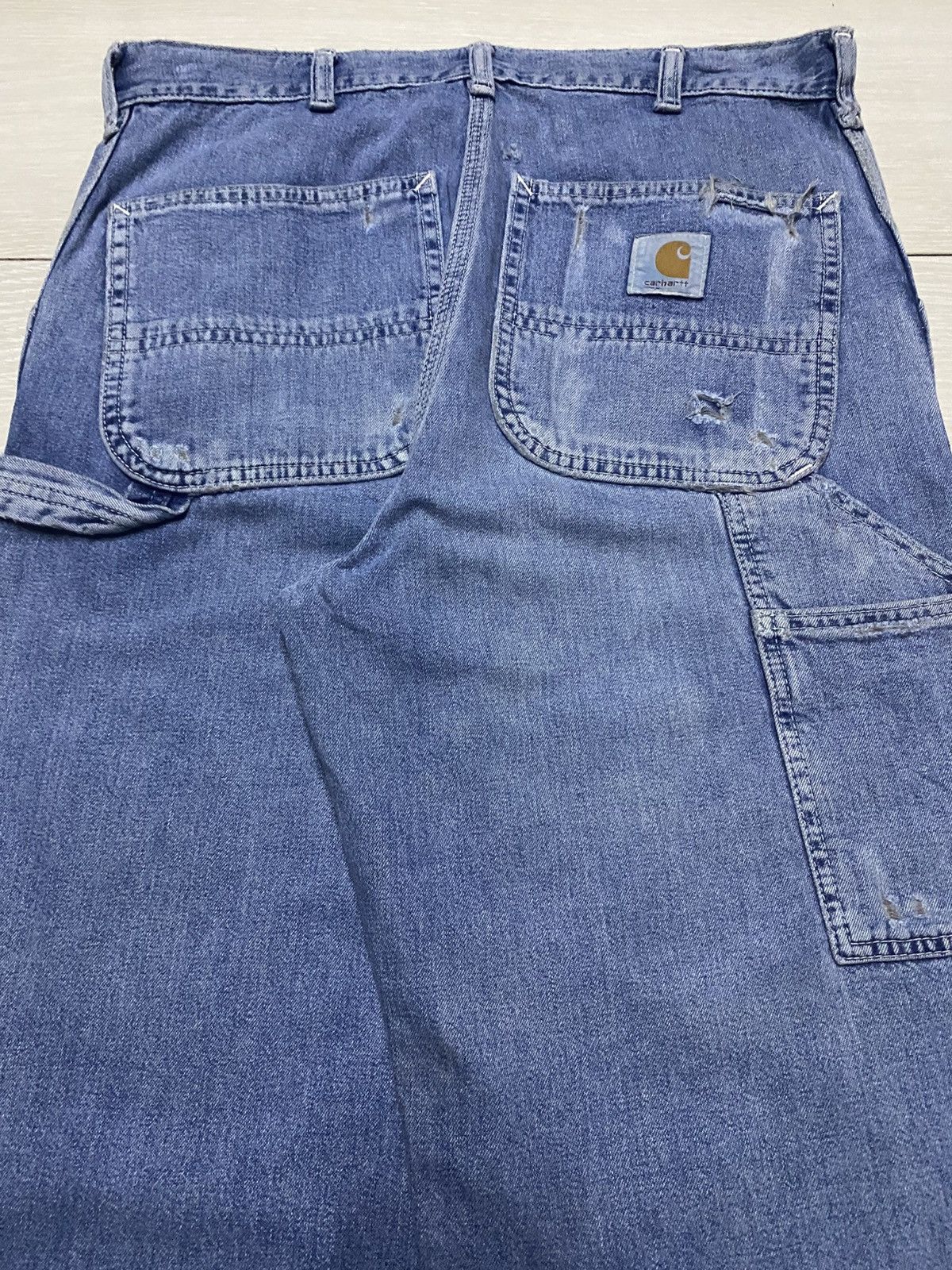 Carhartt Japan Vintage Carhatt Light Blue Carpenter Baggy Jeans Size US 32 / EU 48 - 4 Thumbnail