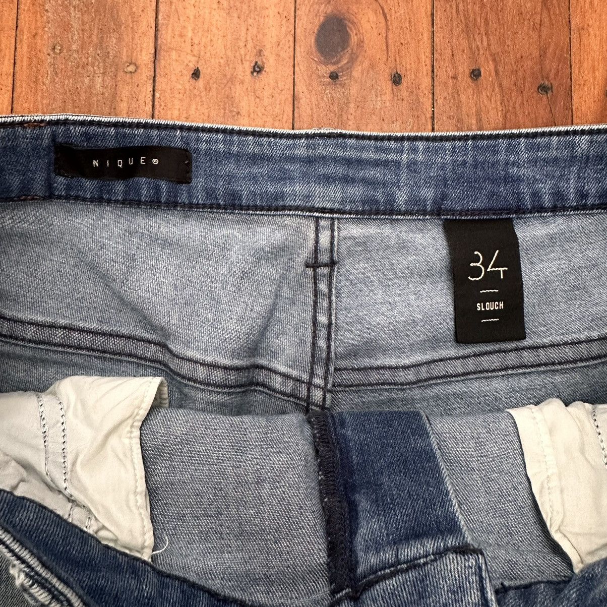 Nique Nique Slouch Denim Shorts Size 34 Size US 34 / EU 50 - 3 Thumbnail