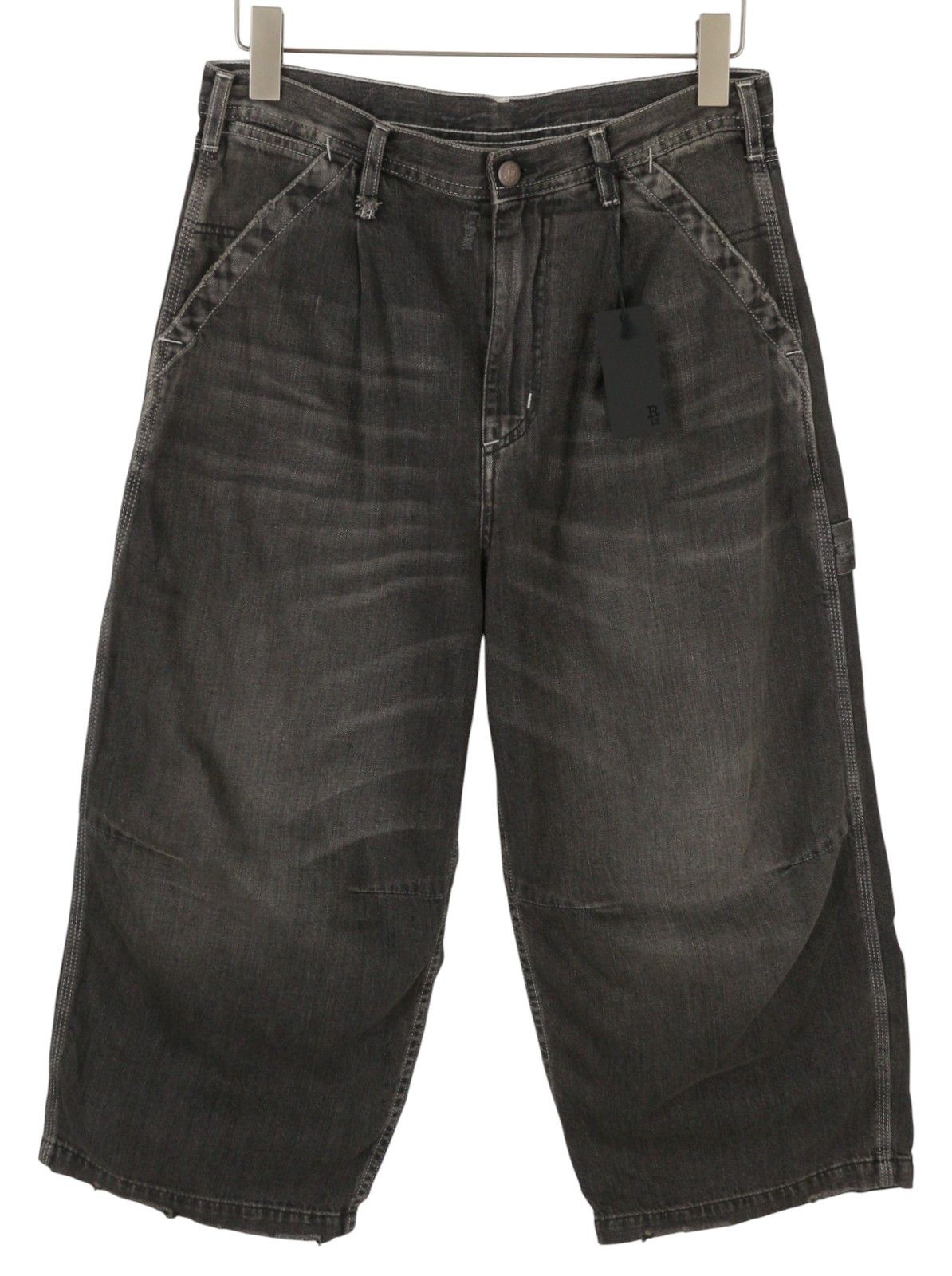 R13 CROP WIDELEG CARPENTER 26 Ellery Black Faded 87802 Size 26" / US 2 / IT 38 - 2 Thumbnail