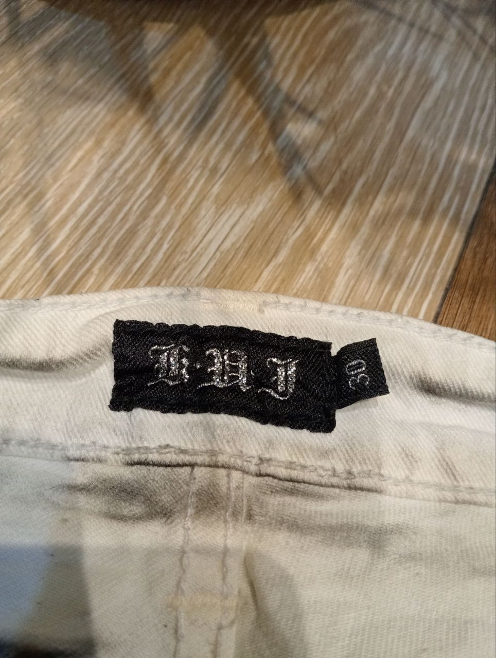 Japanese Brand K.U.I ASH PUNK CREASE CLOUDY COAT DENIM - SIZE 30 Size US 30 / EU 46 - 8 Thumbnail