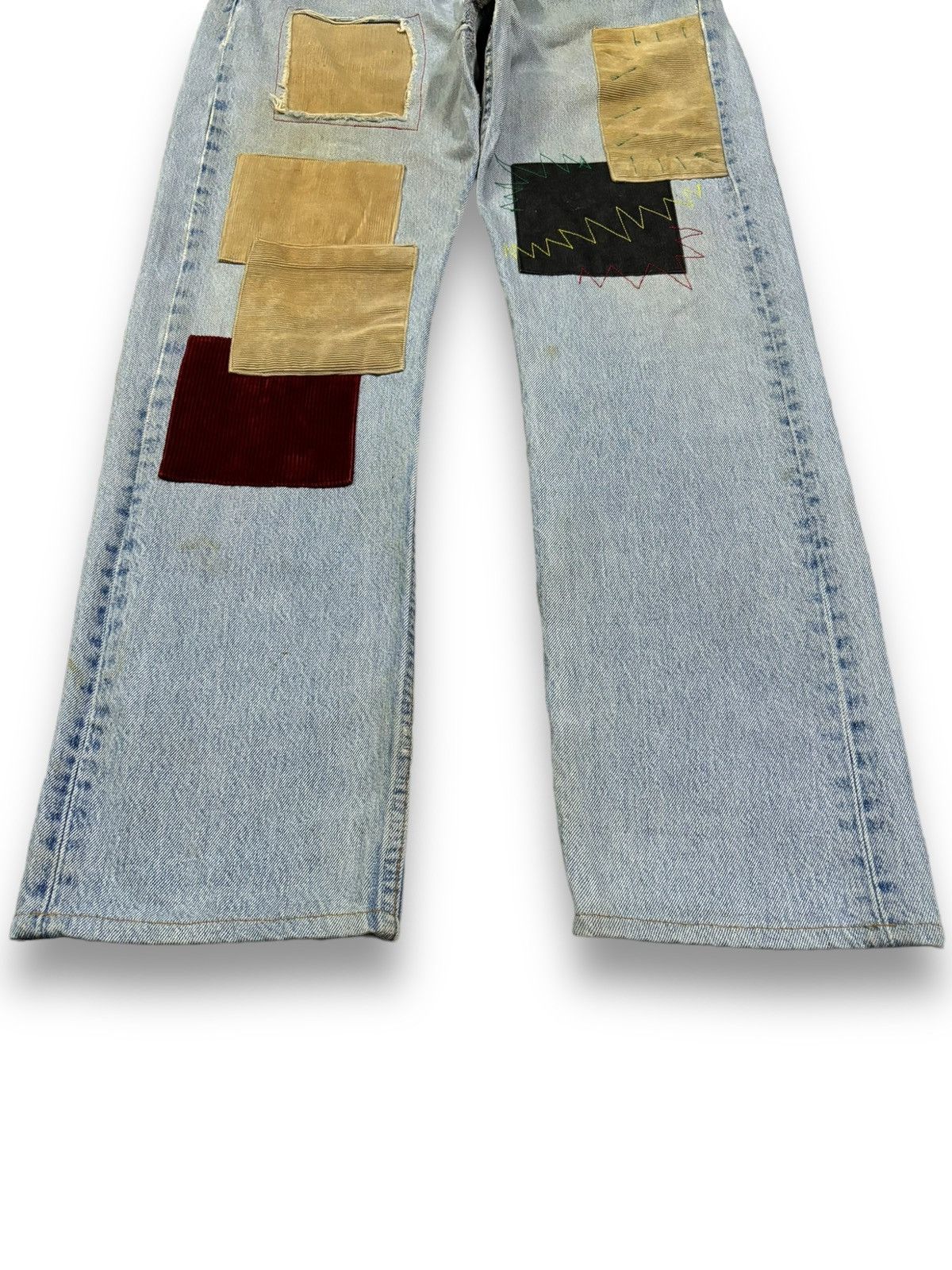 Kapital Vintage Levis 501 Patchwork Jeans Reconstructed by Kalimera Size US 32 / EU 48 - 10 Thumbnail