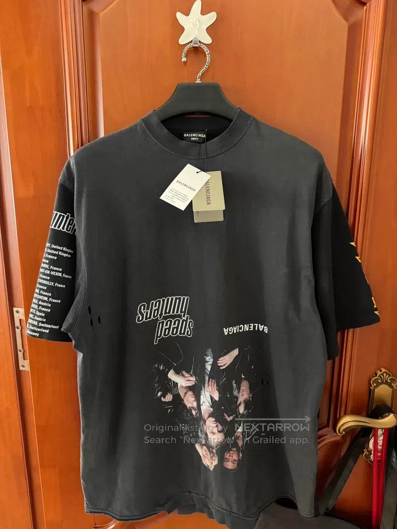Balenciaga Sonic Hunter Upside-Down Logo Short Sleeve