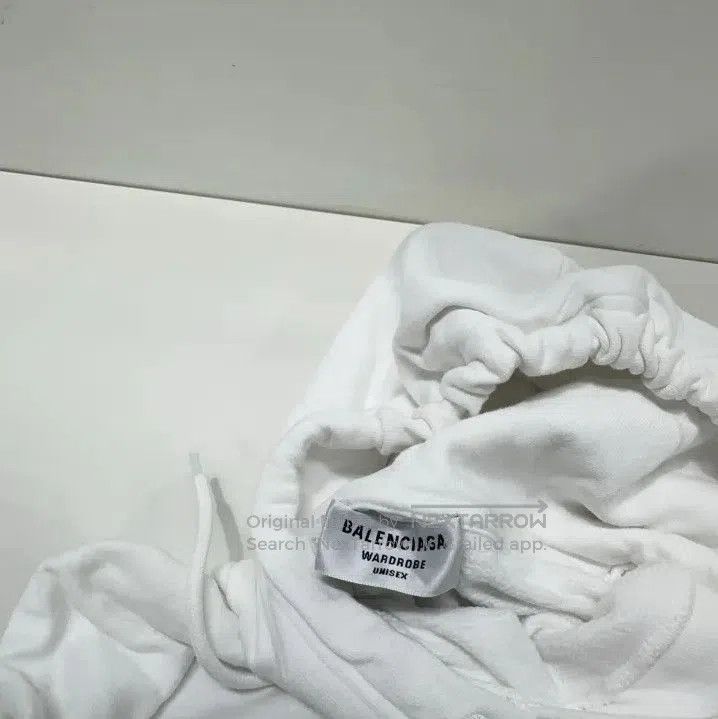Balenciaga Balenciaga White Drawstring Long Sleeve Hoodie. Size US M / EU 48-50 / 2 - 5 Thumbnail
