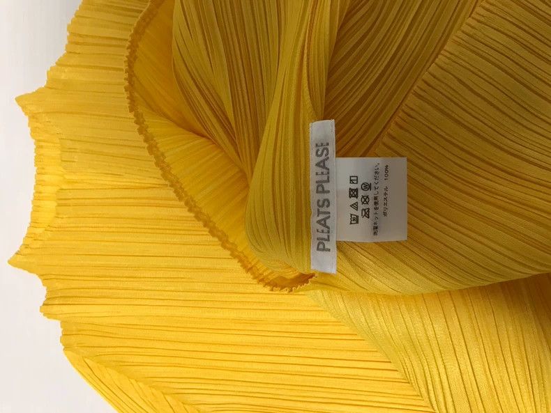 Issey Miyake Issey Miyake Yellow pleated top Size L / US 10 / IT 46 - 3 Thumbnail