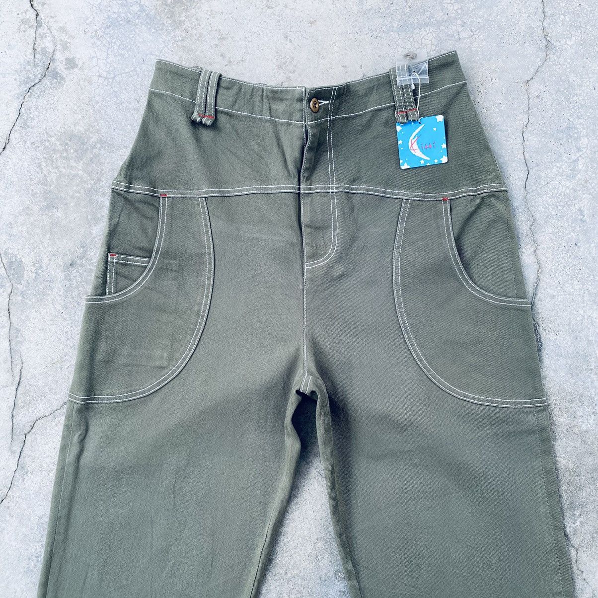 Japanese Brand Vintage Kikki Japan Baggy Hakama Pants Size US 34 / EU 50 - 3 Thumbnail