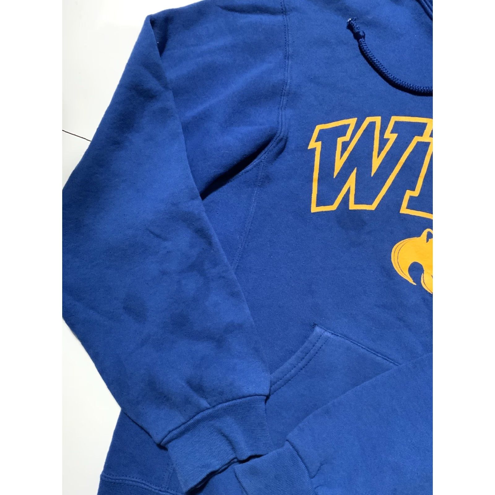 Russell Athletic VINTAGE Russell Athletic WLAC West Los Angeles College Hoodie Mens S Blue Pullover Size US S / EU 44-46 / 1 - 5 Thumbnail