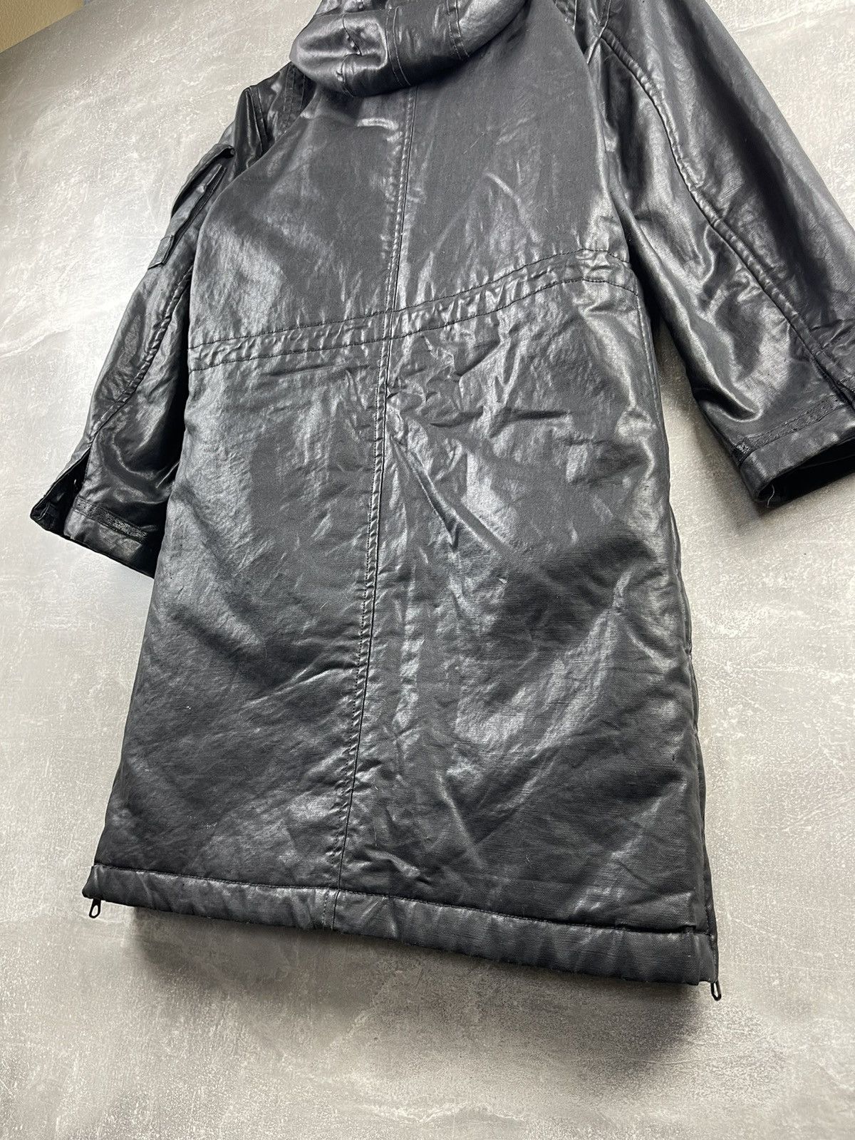 Messagerie Messagerie Black Opium Avant Garde Rubberized Waterprof Coat Size US M / EU 48-50 / 2 - 15 Thumbnail