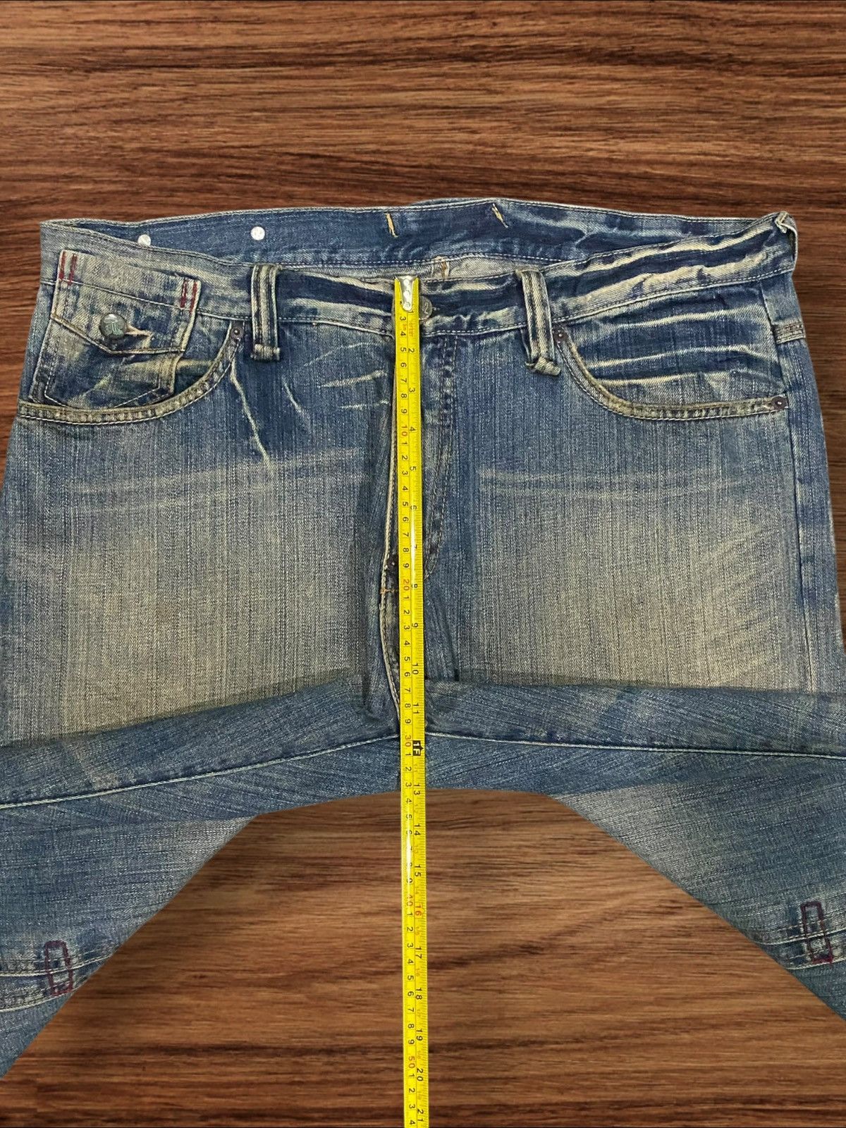 Artful Dodger ⚡️Baggy⚡️Artful Dodgers Distressed Blue Wash Streetwear Jeans Size US 36 / EU 52 - 16 Thumbnail