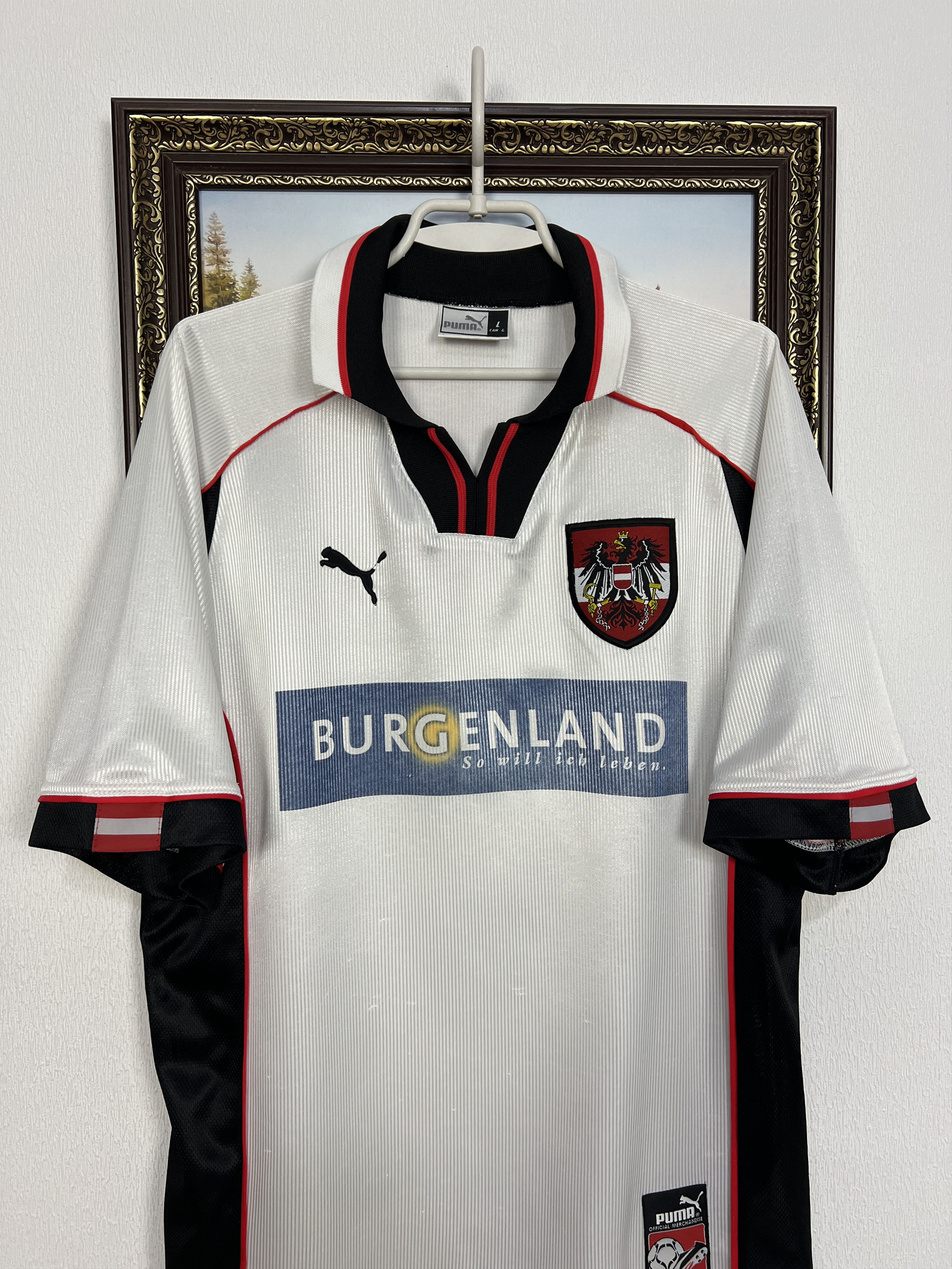Puma Austria Home football shirt Soccer National Jersey Trikot Size US L / EU 52-54 / 3 - 2 Thumbnail