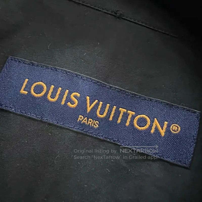 Louis Vuitton Louis Vuitton Black Cotton Long Sleeve Shirt . Size S / US 4 / IT 40 - 4 Thumbnail