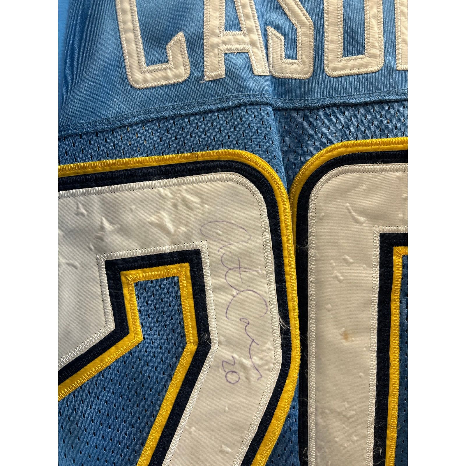 Reebok Antoine Cason #20 San Diego Chargers powder blue jersey 2XL Size US XXL / EU 58 / 5 - 2 Thumbnail