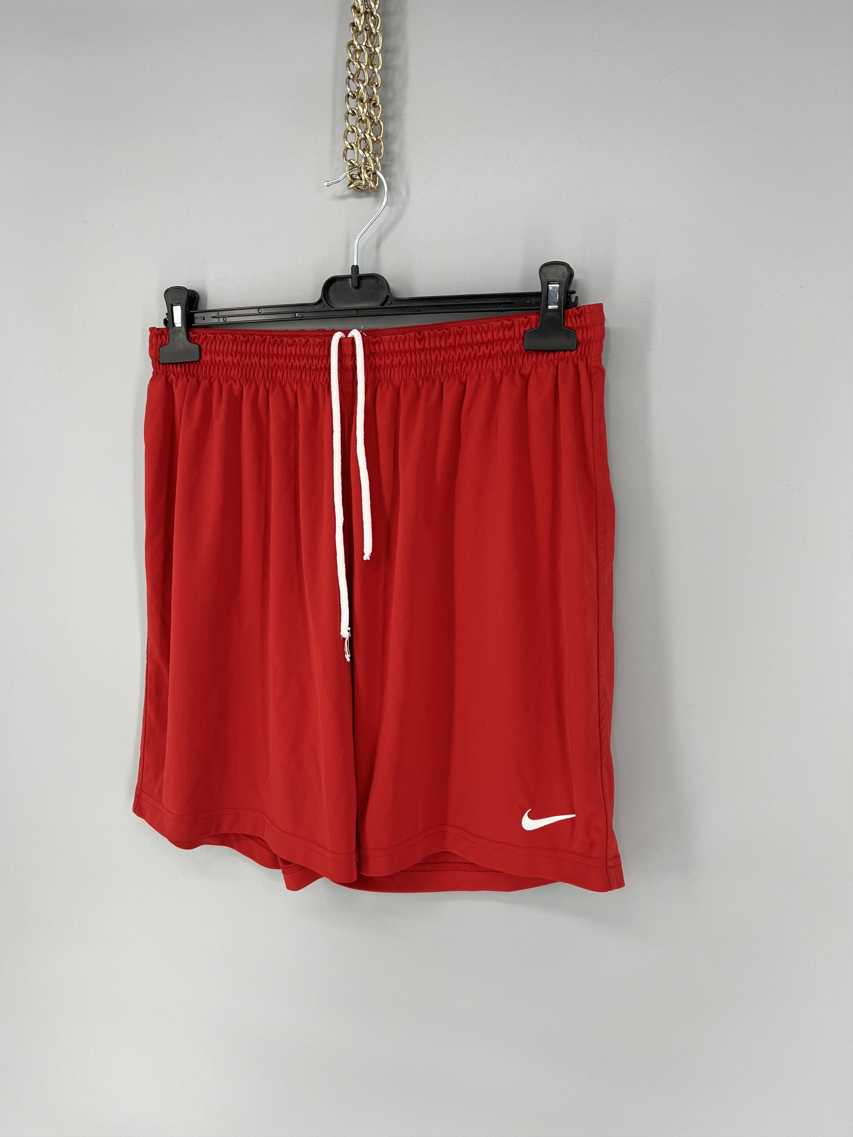 Nike × Vintage 90s Vintage Nike Red Nylon Mini Swoosh Shorts Travis Styl Size US 40 / EU 56 - 3 Thumbnail