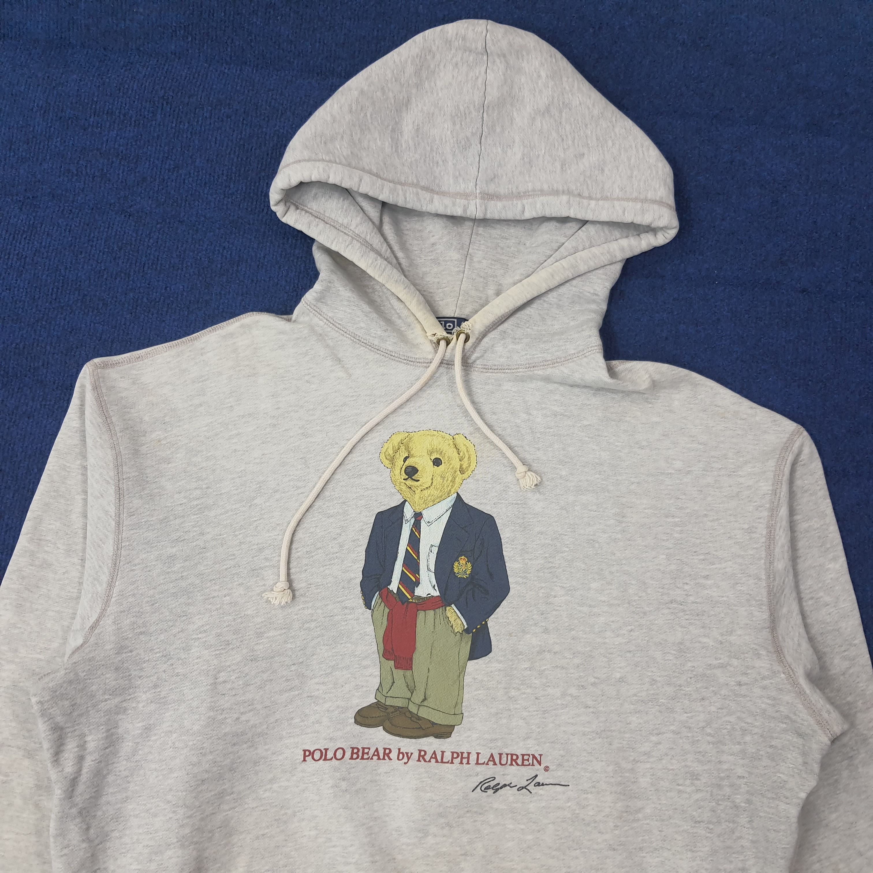 Polo Ralph Lauren Vintage POLO BEAR by Ralph Lauren Hoodie C263N16 Size US L / EU 52-54 / 3 - 2 Thumbnail