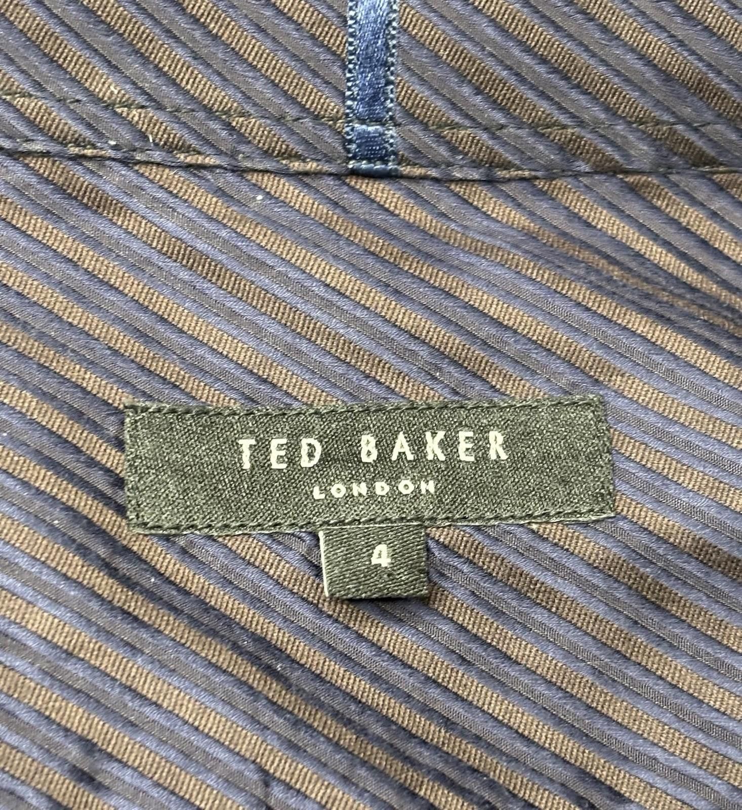 Ted Baker Ted Baker Dress Shirt Mens Size 4 French Cuffs Long Sleeve Size 42R - 2 Thumbnail