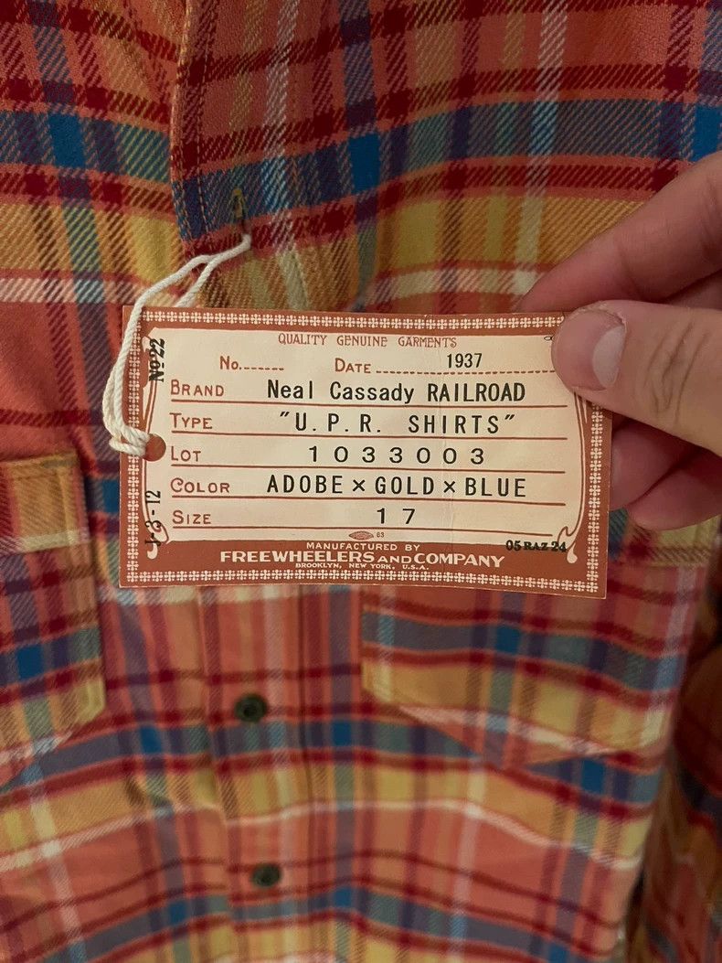 Freewheelers FREEWHEELERS Size 17 flannel shirt Size US XS / EU 42 / 0 - 2 Thumbnail