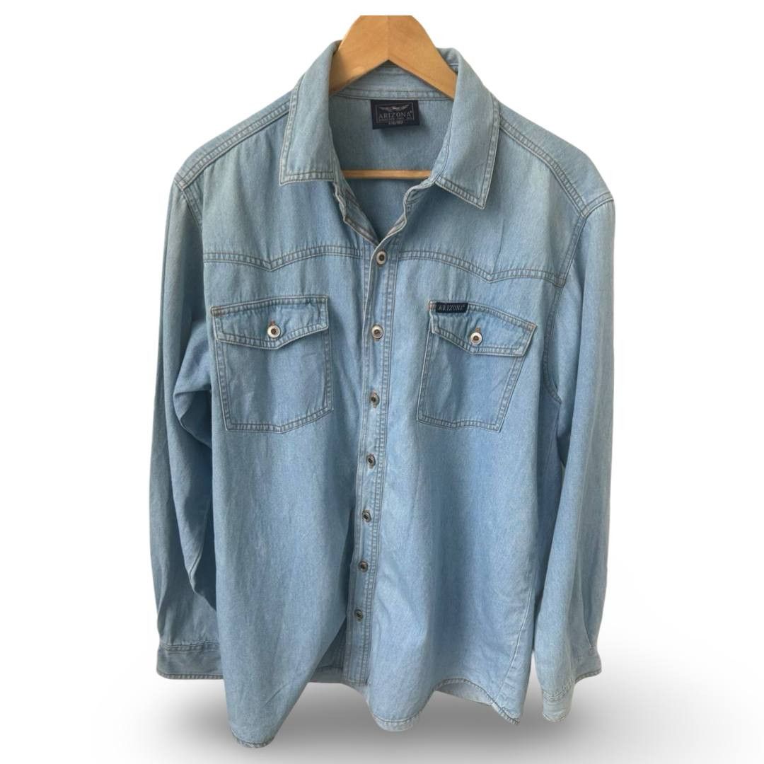 Arizona Jean Co. Arizona denim shirt #641 Size US L / EU 52-54 / 3 - 1 Thumbnail
