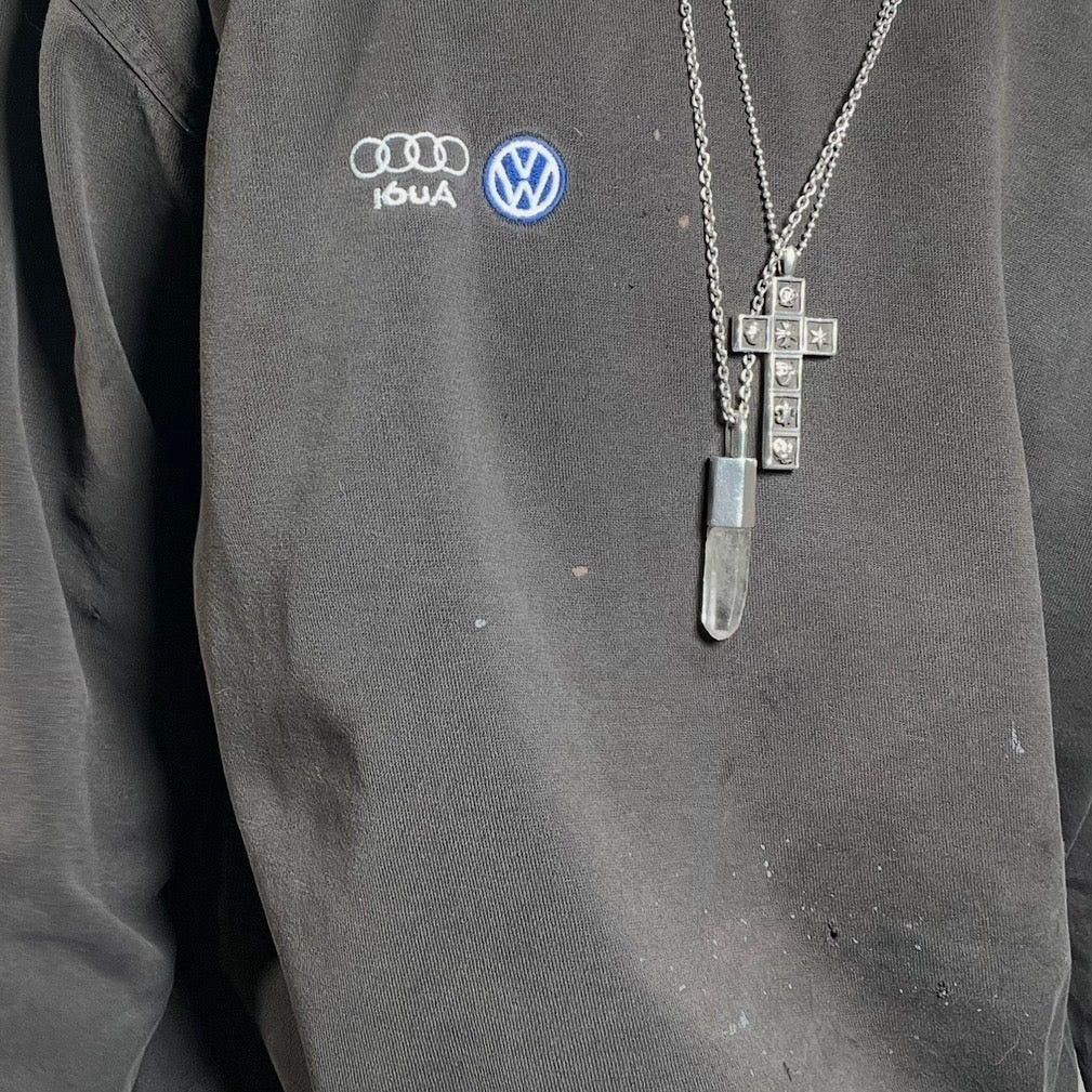 Vintage Audi Distressed Sweatshirt Size US L / EU 52-54 / 3 - 4 Thumbnail