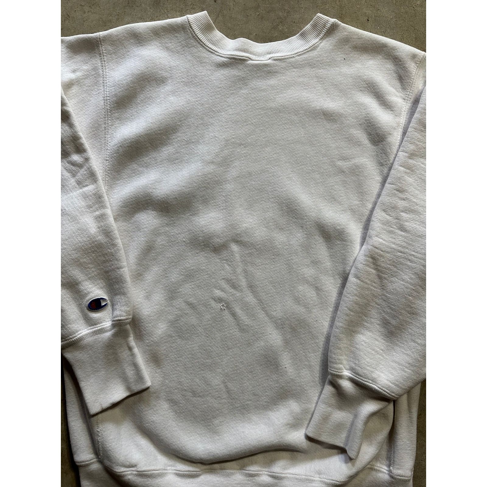 Champion × Vintage Vintage Champion Reverse Weave White Heavyweight Sweatshirt Size US M / EU 48-50 / 2 - 3 Thumbnail