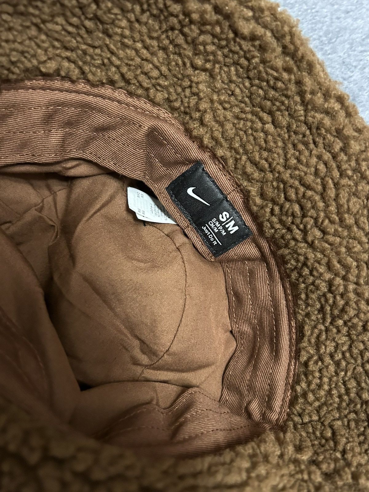 Nike 90s Vintage Nike Fleece Hat Teddy Panama Rare Streetwear Size ONE SIZE - 3 Thumbnail