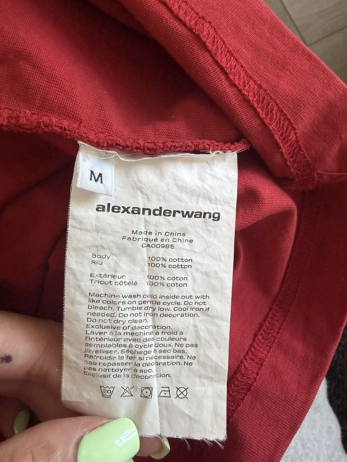 Alexander Wang Alexander Wang Tshirt Size M Size US M / EU 48-50 / 2 - 6 Thumbnail