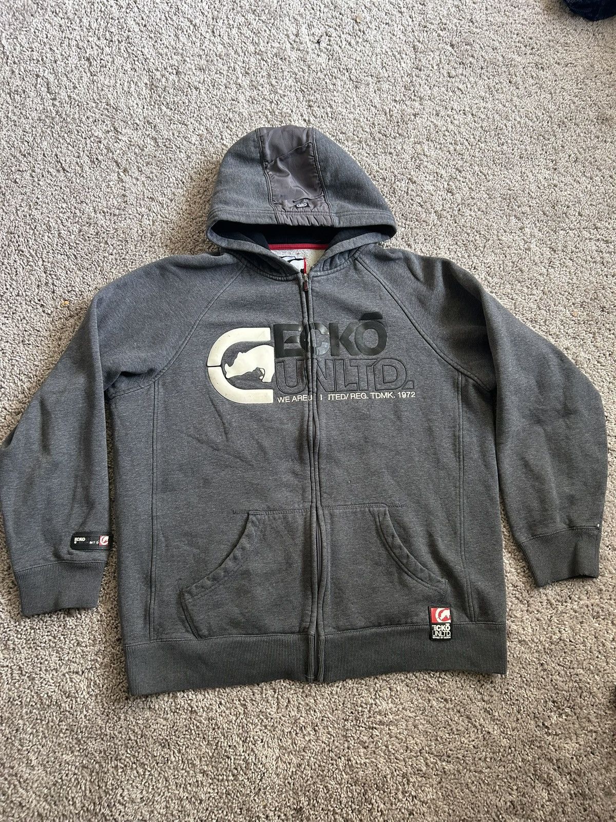 Ecko Unltd. Vintage Ecko Unltd. Logo Zipup Size US XL / EU 56 / 4 - 1 Thumbnail