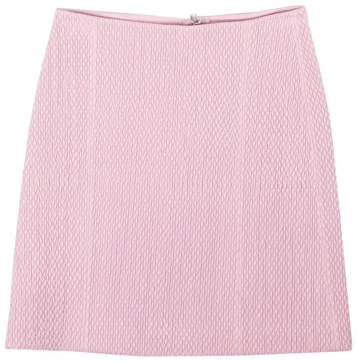Bottega Veneta o1y0725 Mini Skirt in Lilac Size 26" / US 2 / IT 38 - 1 Thumbnail