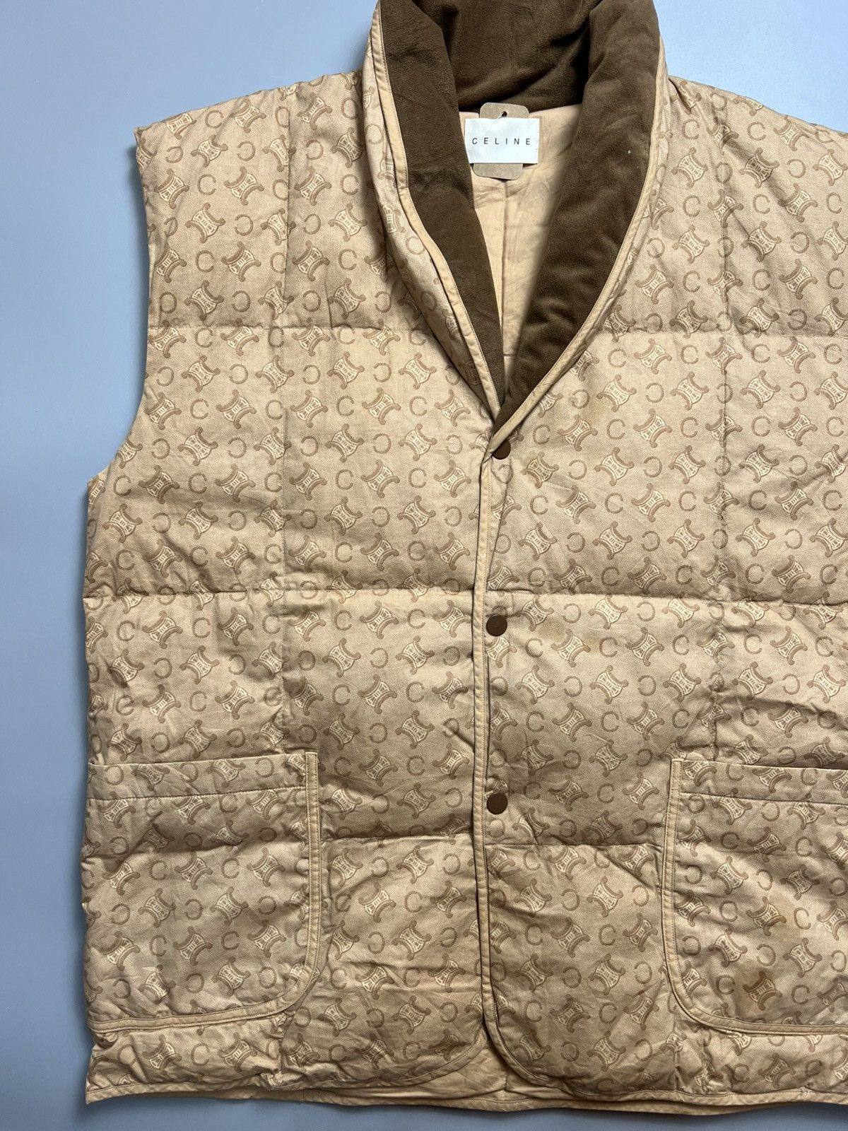 Celine Vintage Celine Monogram Light Puffer Vest Size US L / EU 52-54 / 3 - 2 Thumbnail