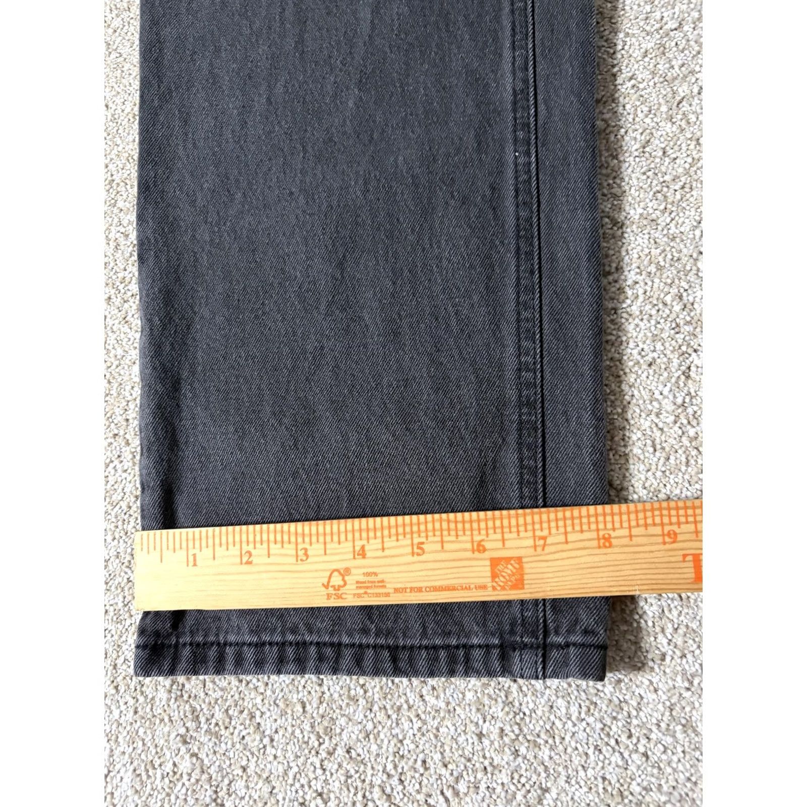 PRINCESS POLLY Princess Polly Jeans Womens 8 Charcoal Wash Straight Regular Fit Denim 29x29 Mens Womens Girls Boys Size 30" / US 8 / IT 44 - 3 Thumbnail